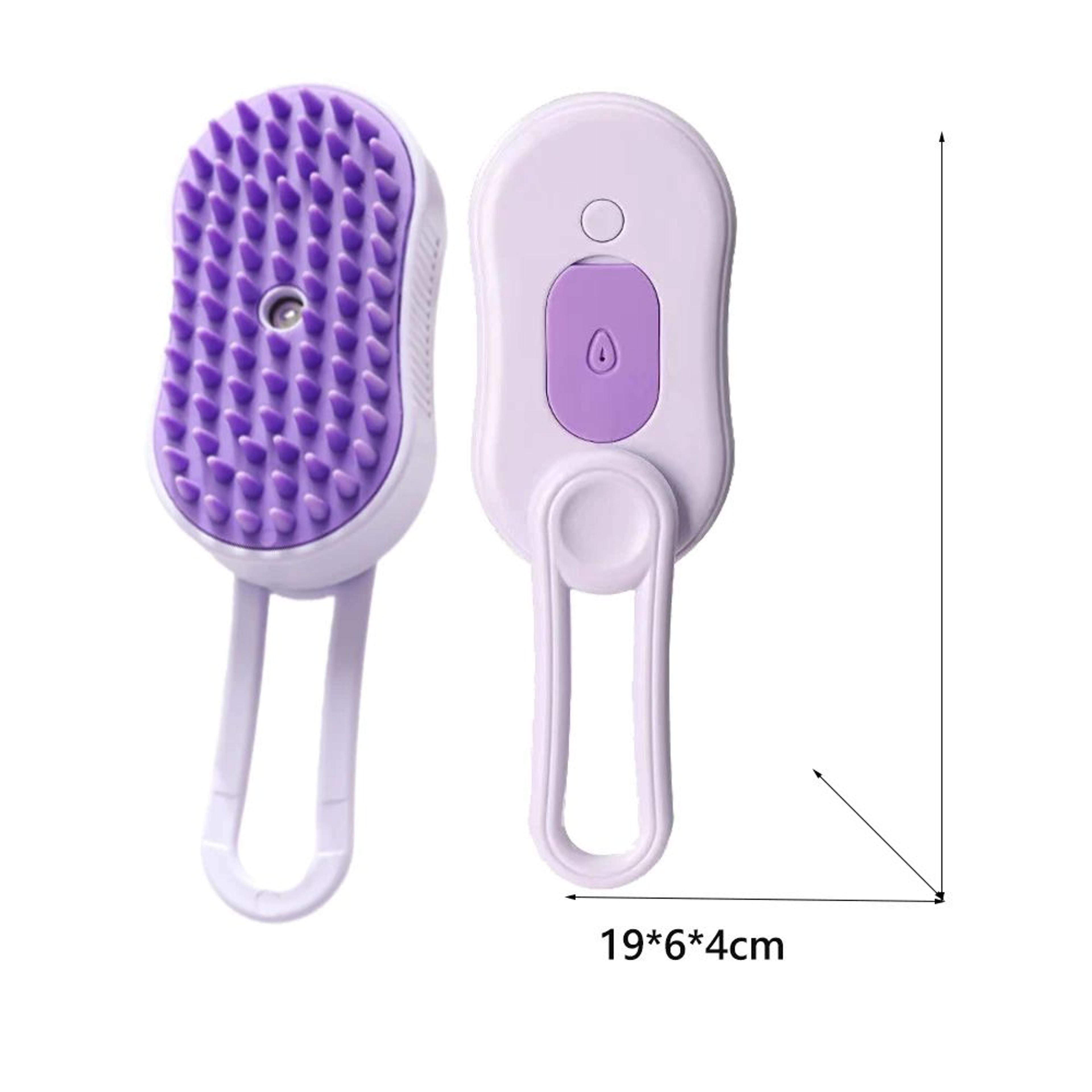 SteamSoft Pet Grooming Brush  Cat Dog Spray Comb With Massage  Hair Removal 10
