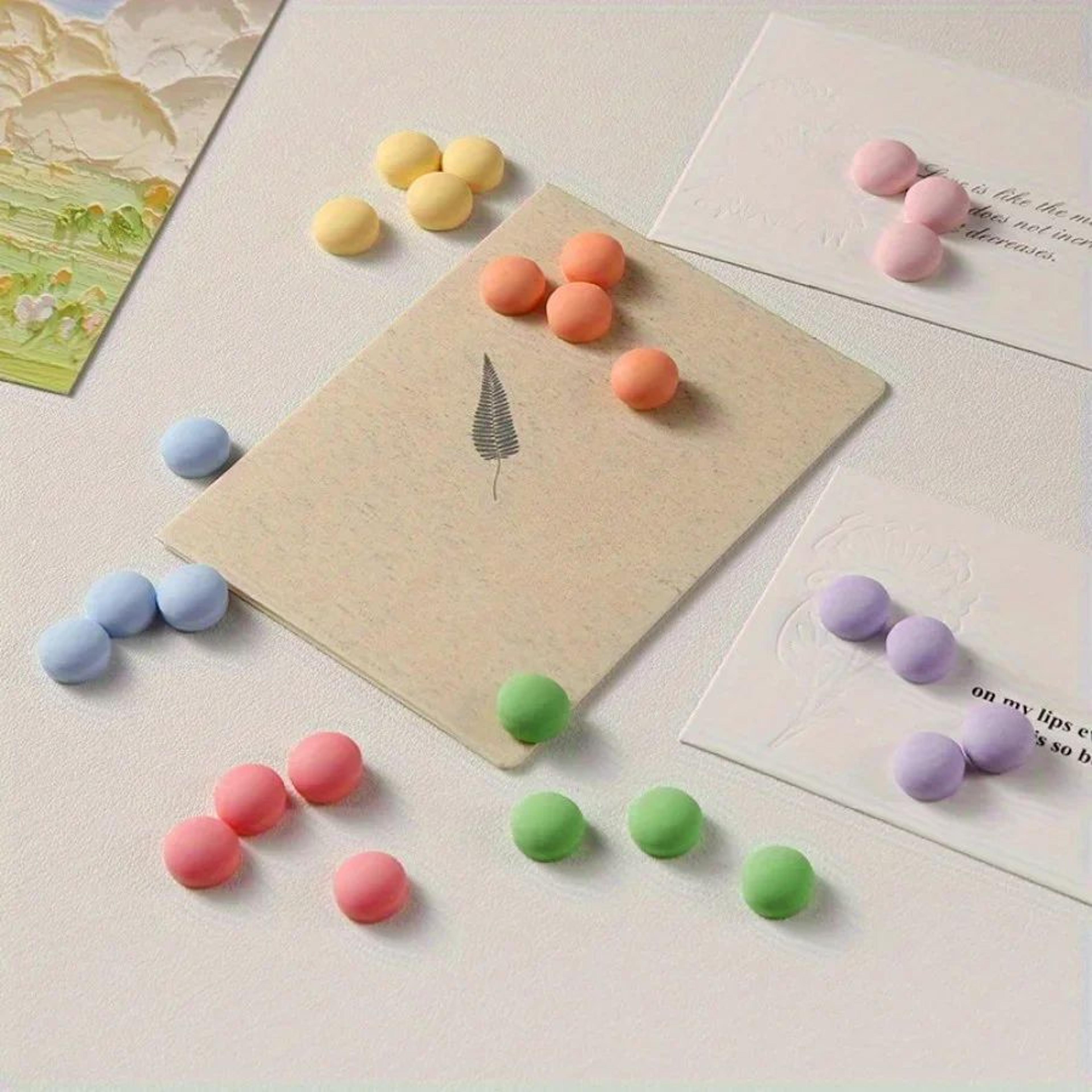 Colorful Star Fridge Magnets Set  14Piece Resin Refrigerator Magnets For Notes  Photos 2