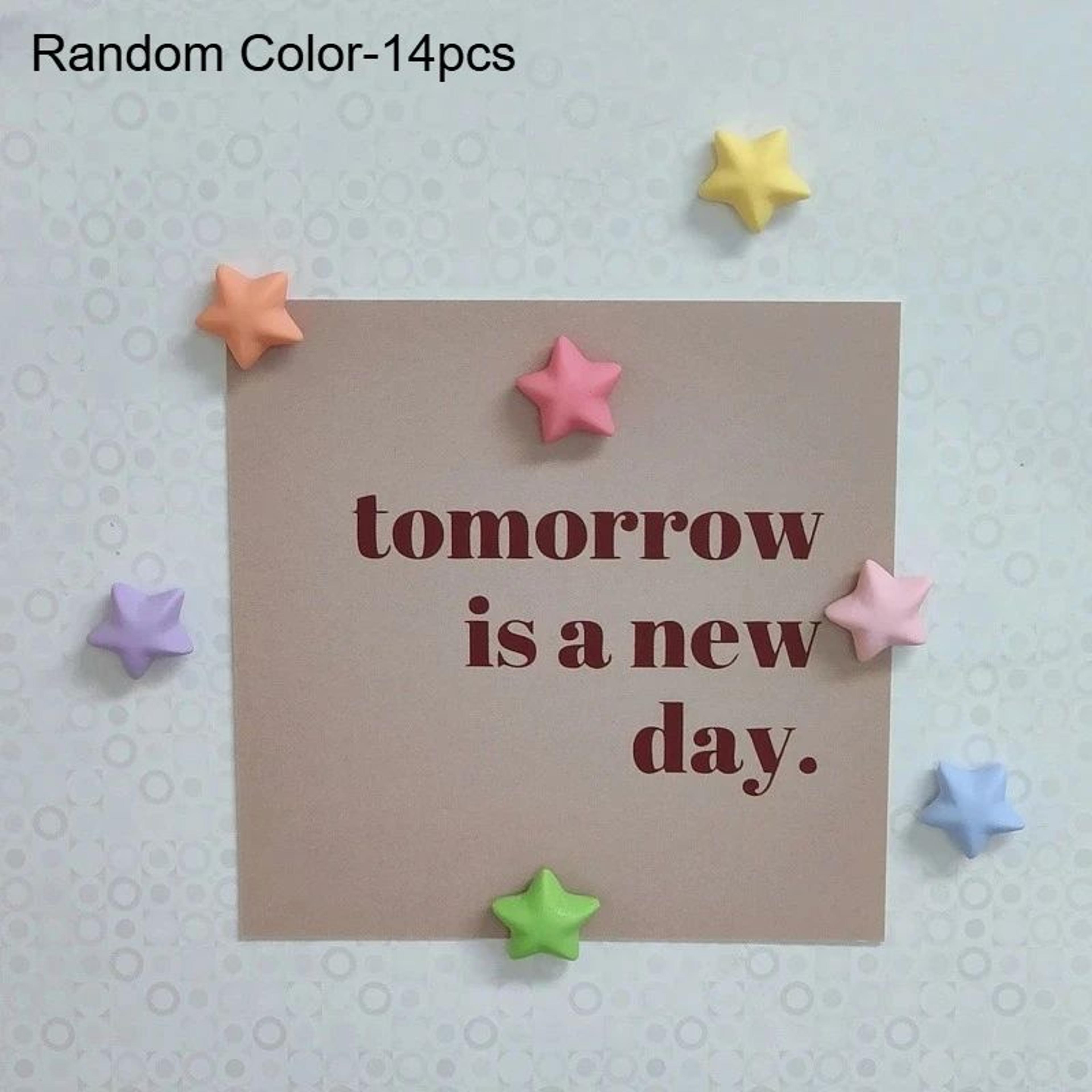 Colorful Star Fridge Magnets Set  14Piece Resin Refrigerator Magnets For Notes  Photos 9