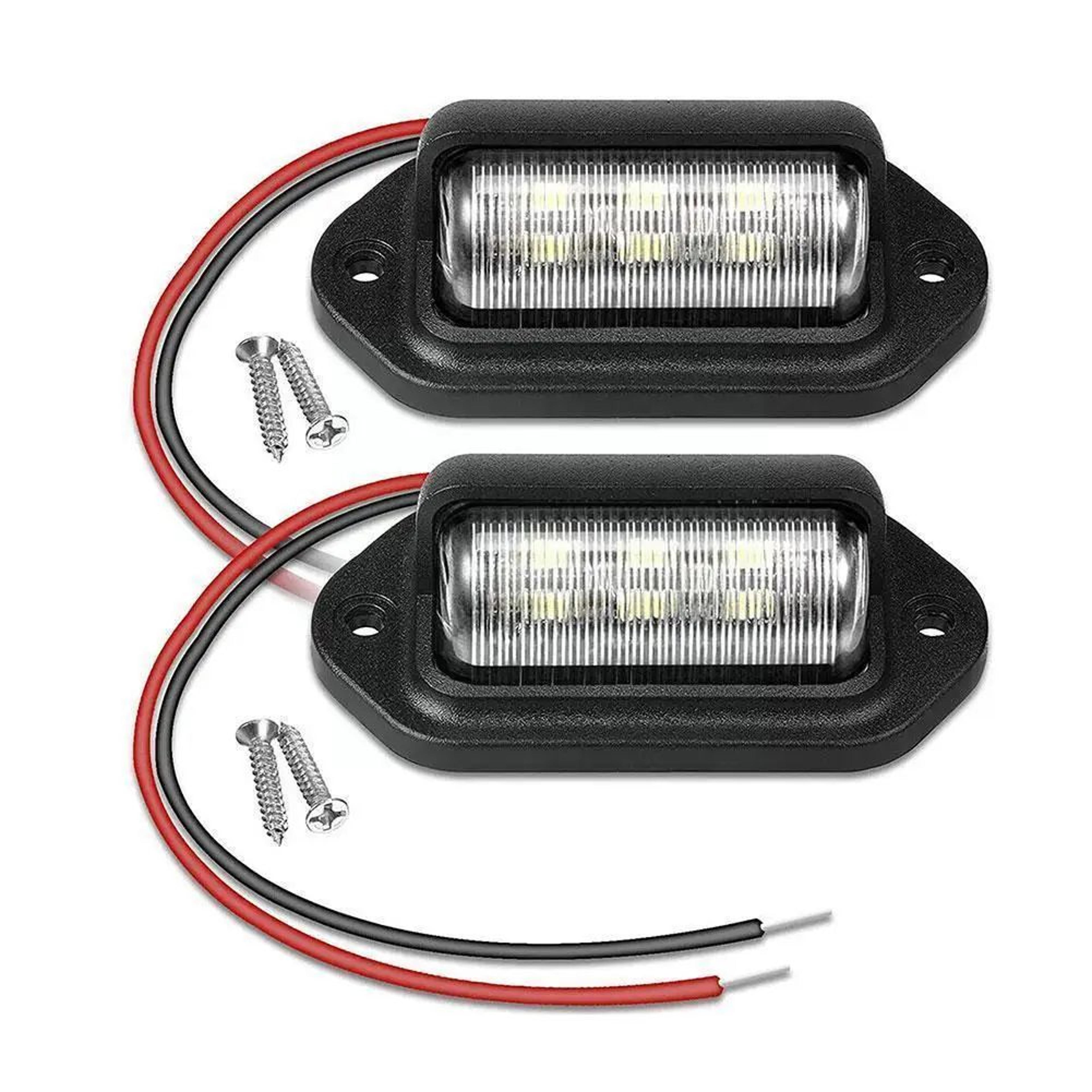 ultra-bright led license plate light set (2pcs) - durable car license plate light for suv, truck & trailer