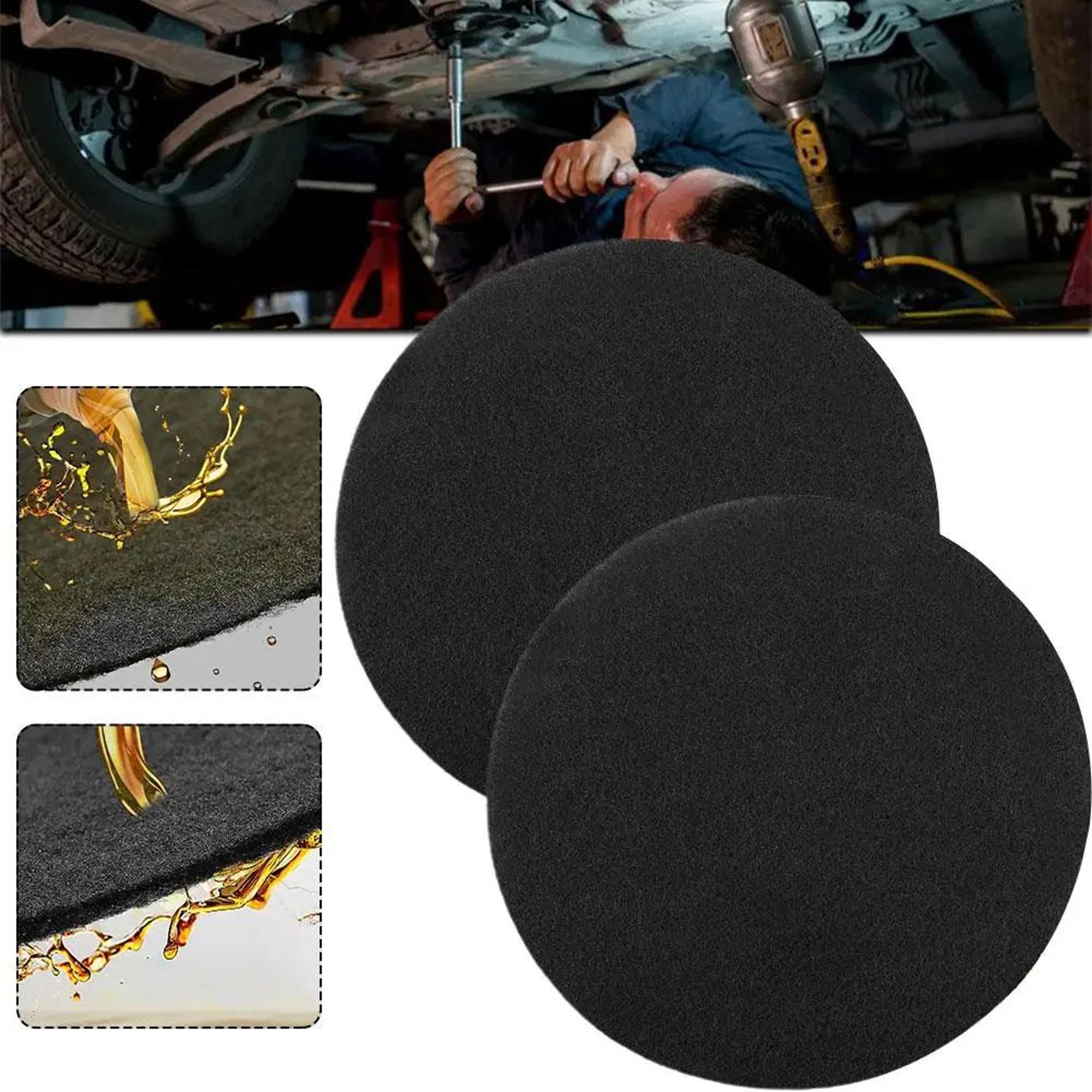 cleanflow 38cm oil drain splash pad set - no-splatter oil change pad for cars