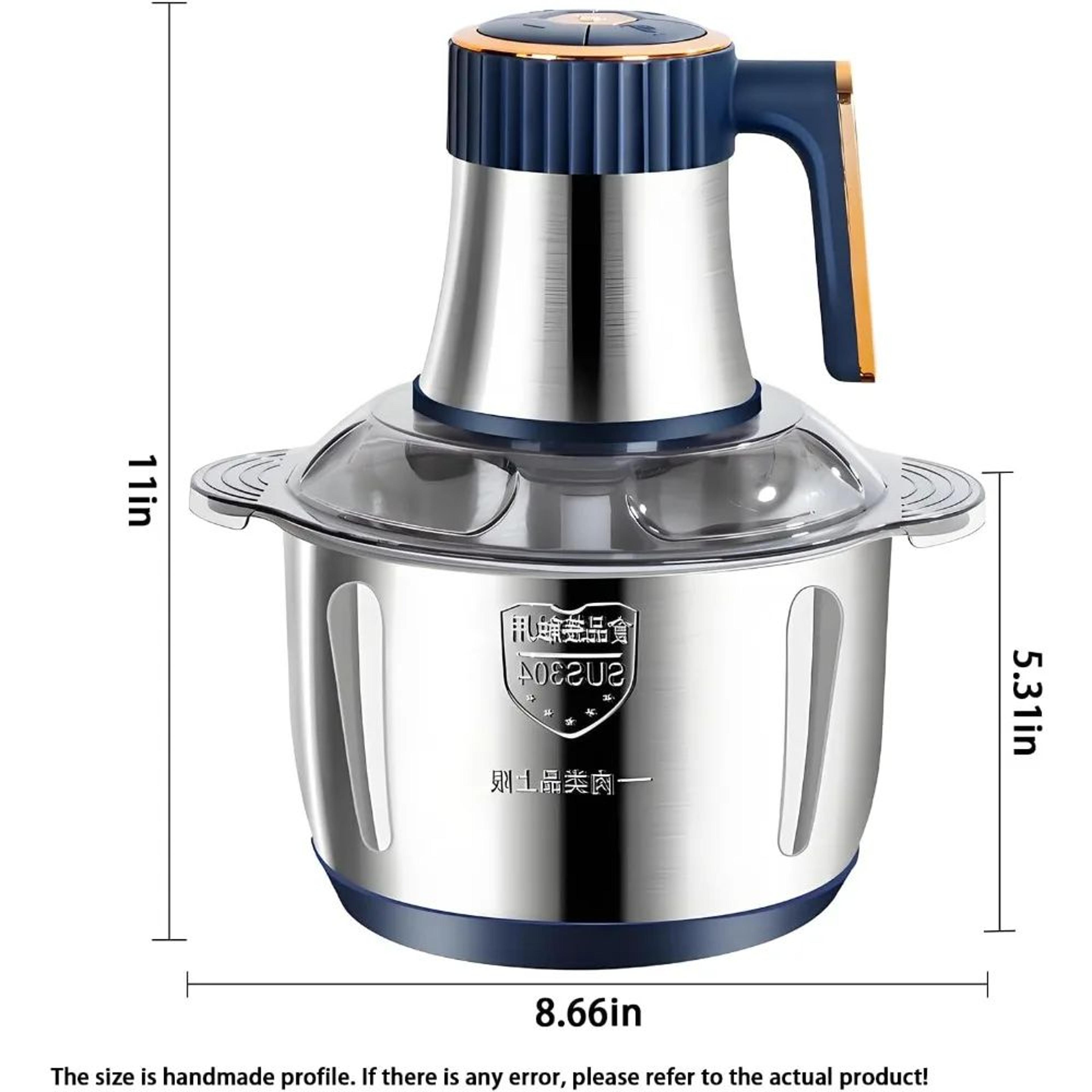 5L Electric Meat Grinder  Food Processor  Stainless Steel Meat And Vegetable Chopper 1