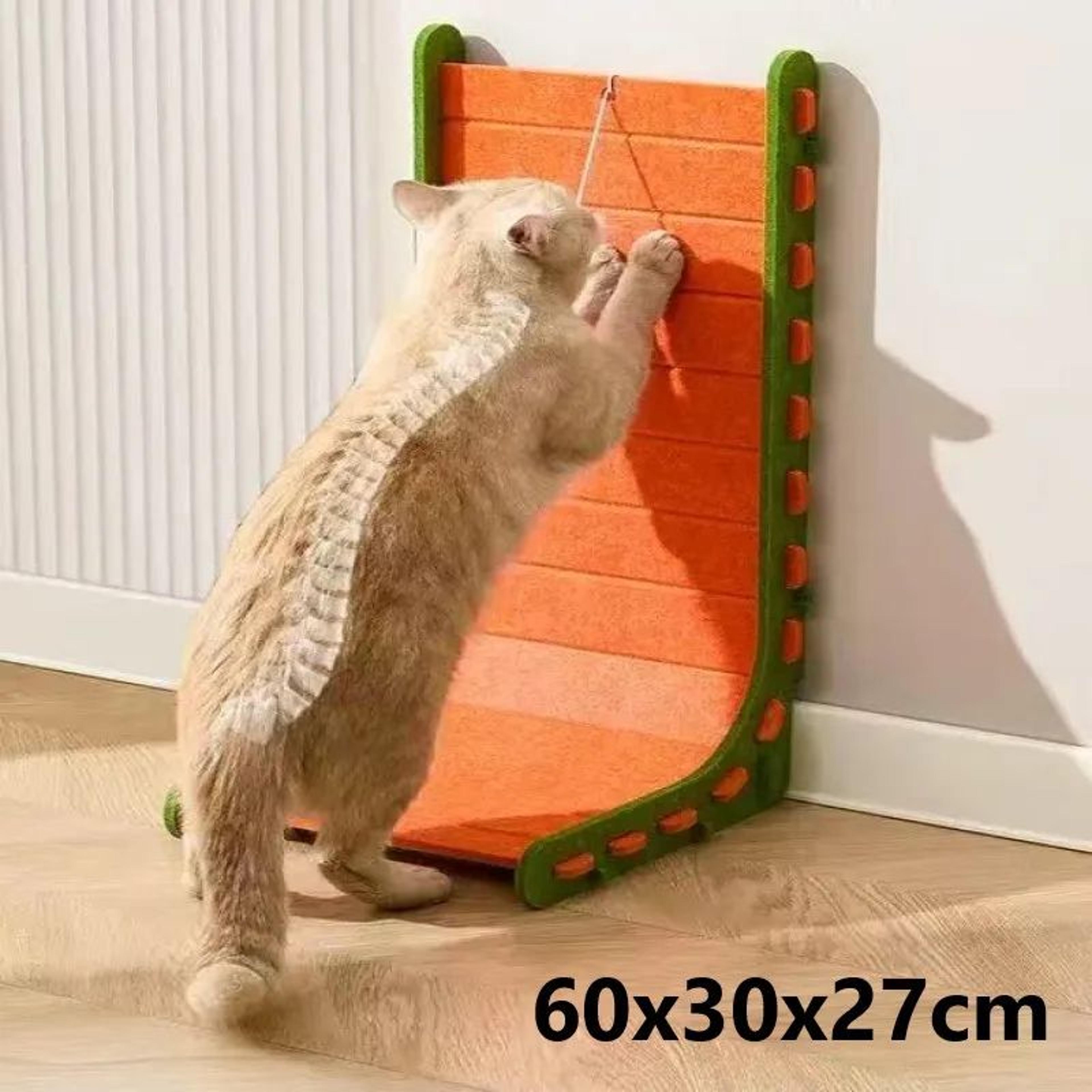 cornerclaw comfort lounger – l-shaped cat scratching board & felt sofa protector bed