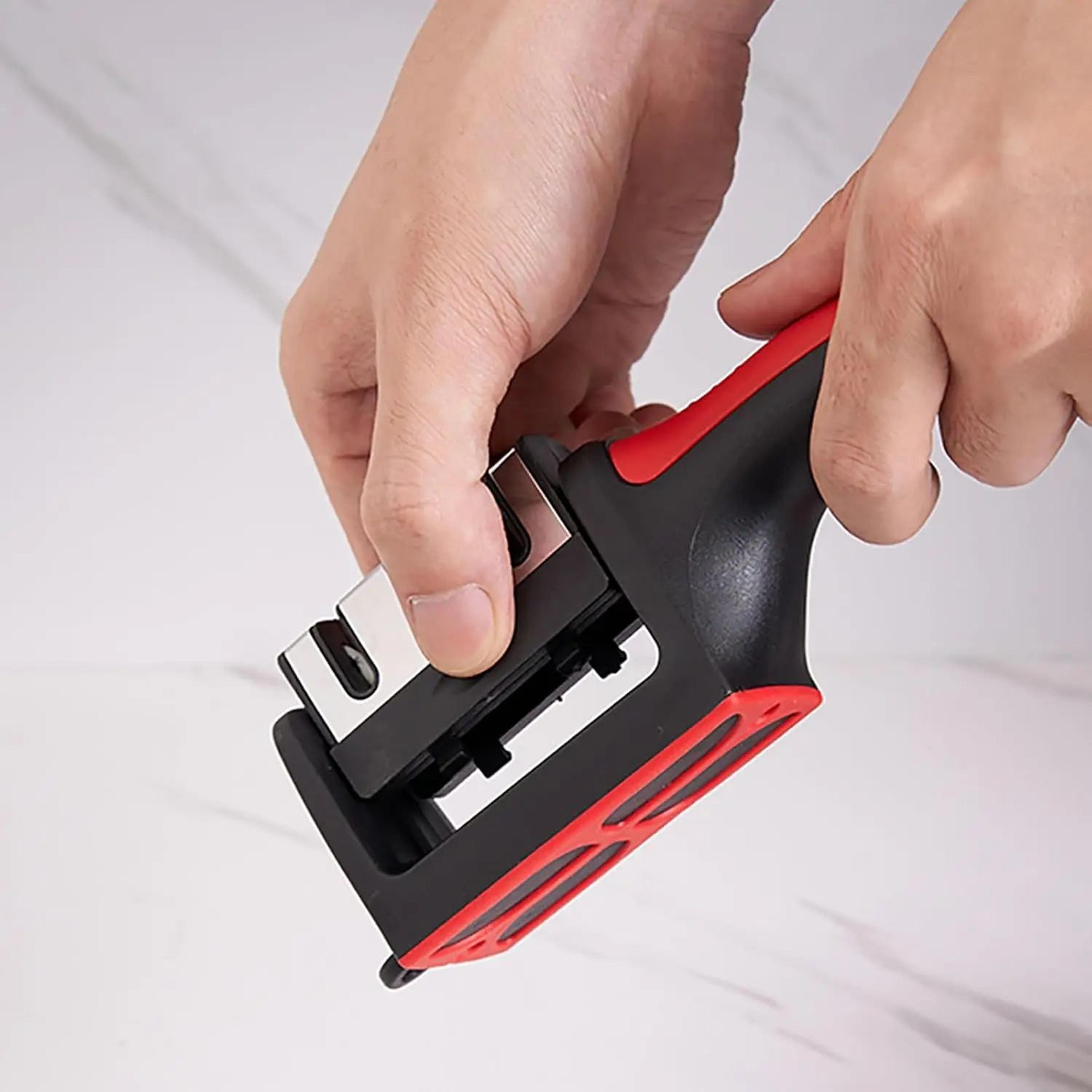 EdgeMaster Trio Sharpener  3Stage Knife Sharpener For Fast Precise Kitchen Blade Care 3