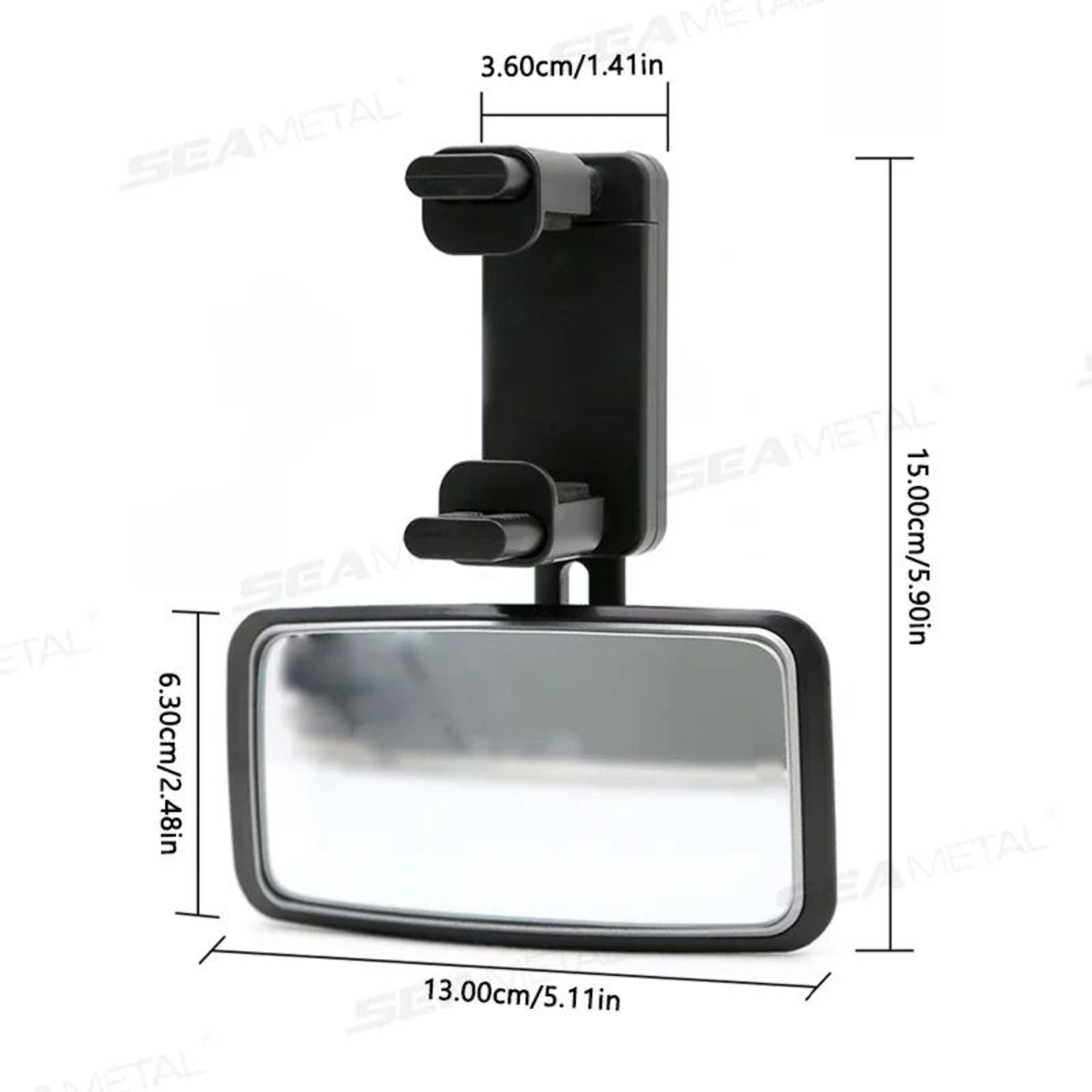 clearview baby car mirror – adjustable rear facing baby mirror with secure clip for safer driving