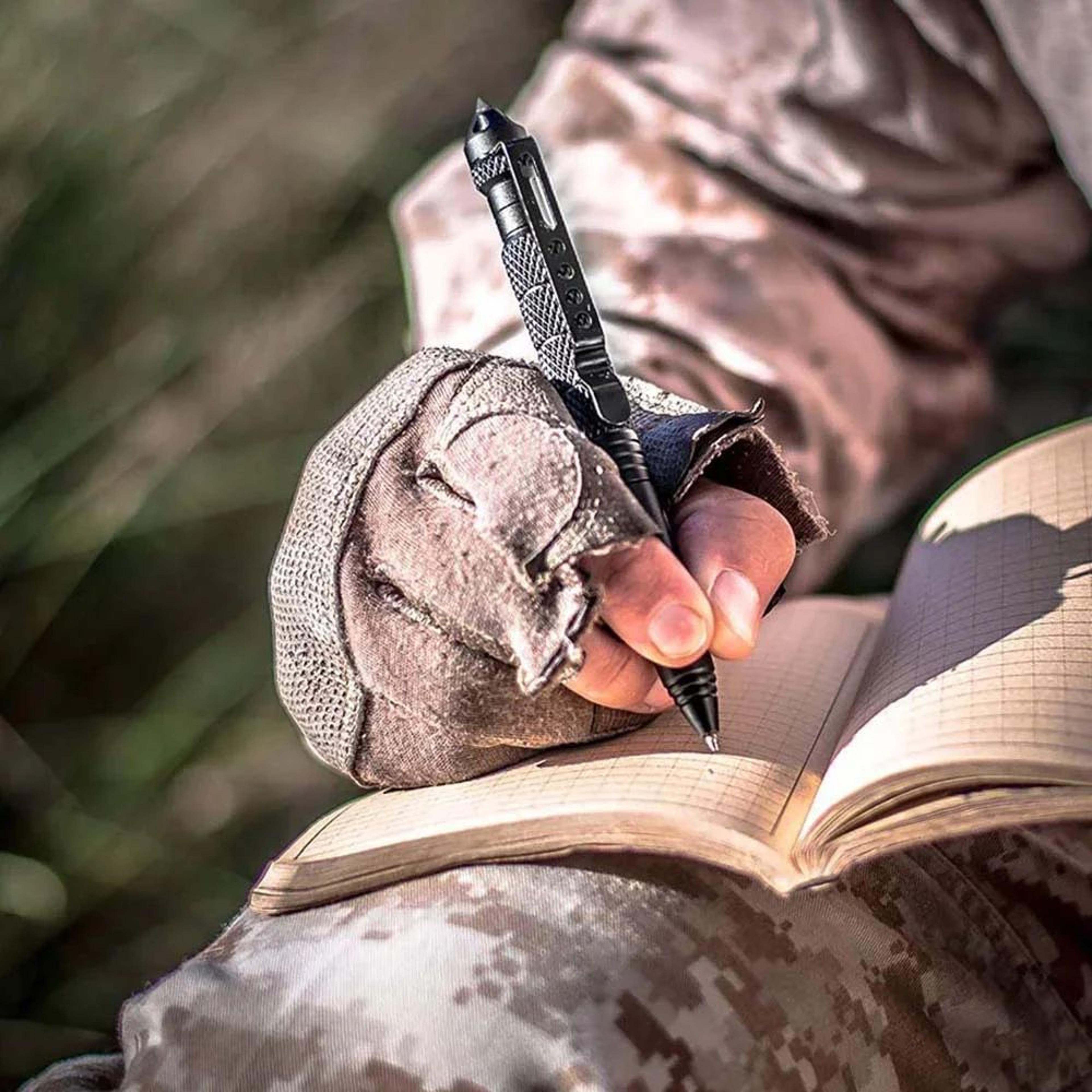 steelguard tactical pen - multi-function tactical pen with glass breaker & anti-skid grip