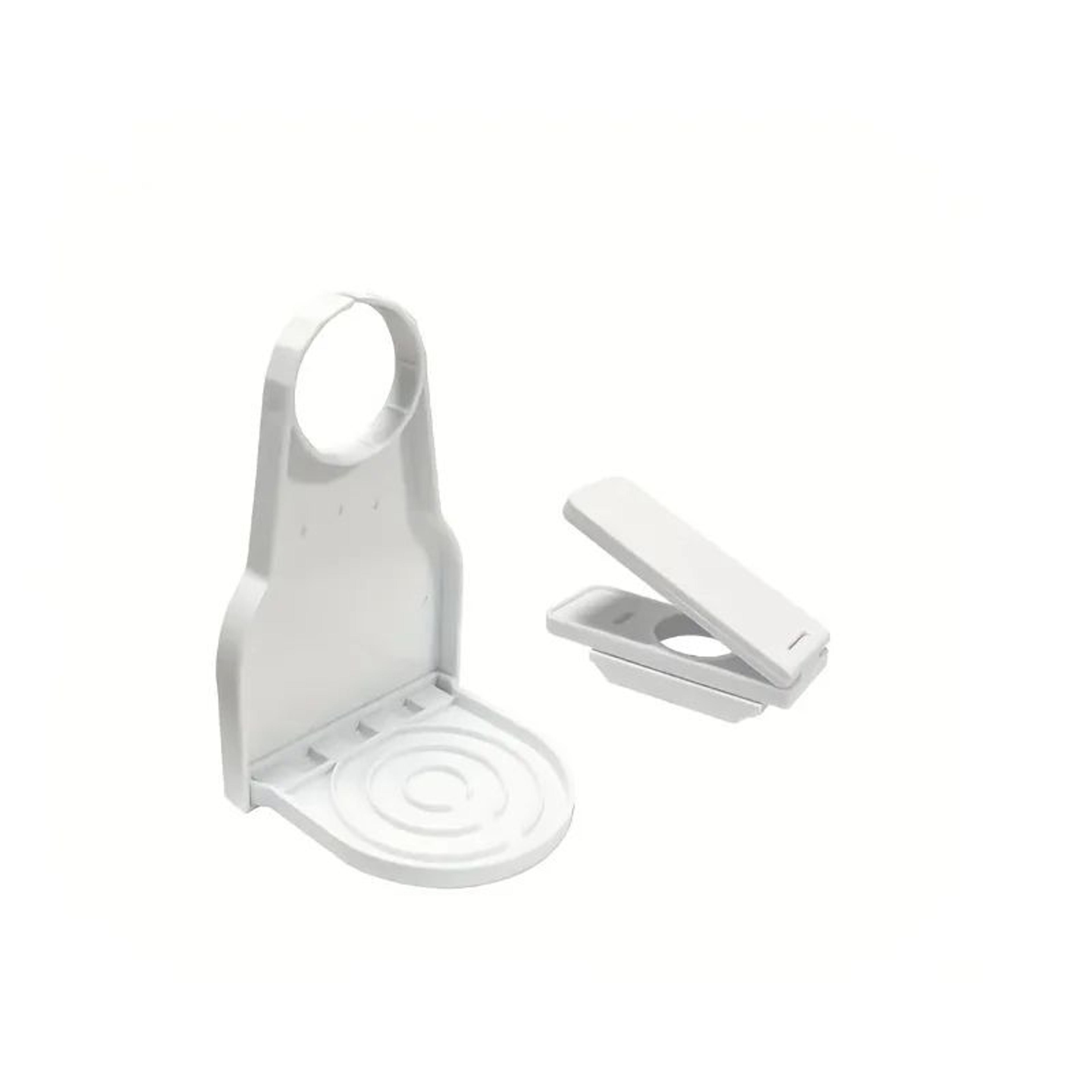 spill-free laundry detergent dispenser cup – push-pause nozzle space-saving holder