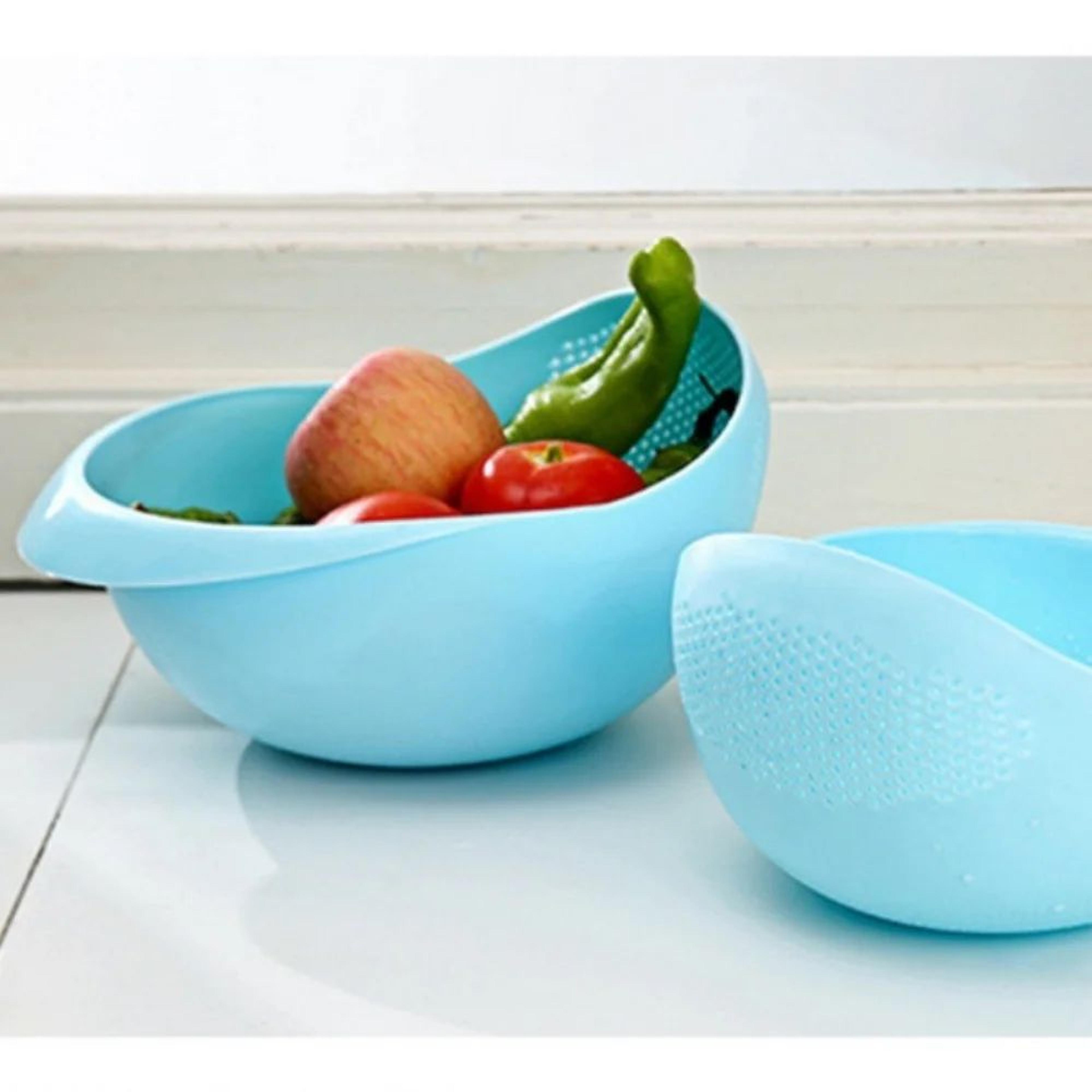 MultiPurpose Rice Sieve Colander For Washing And Draining Fruits  Vegetables 3