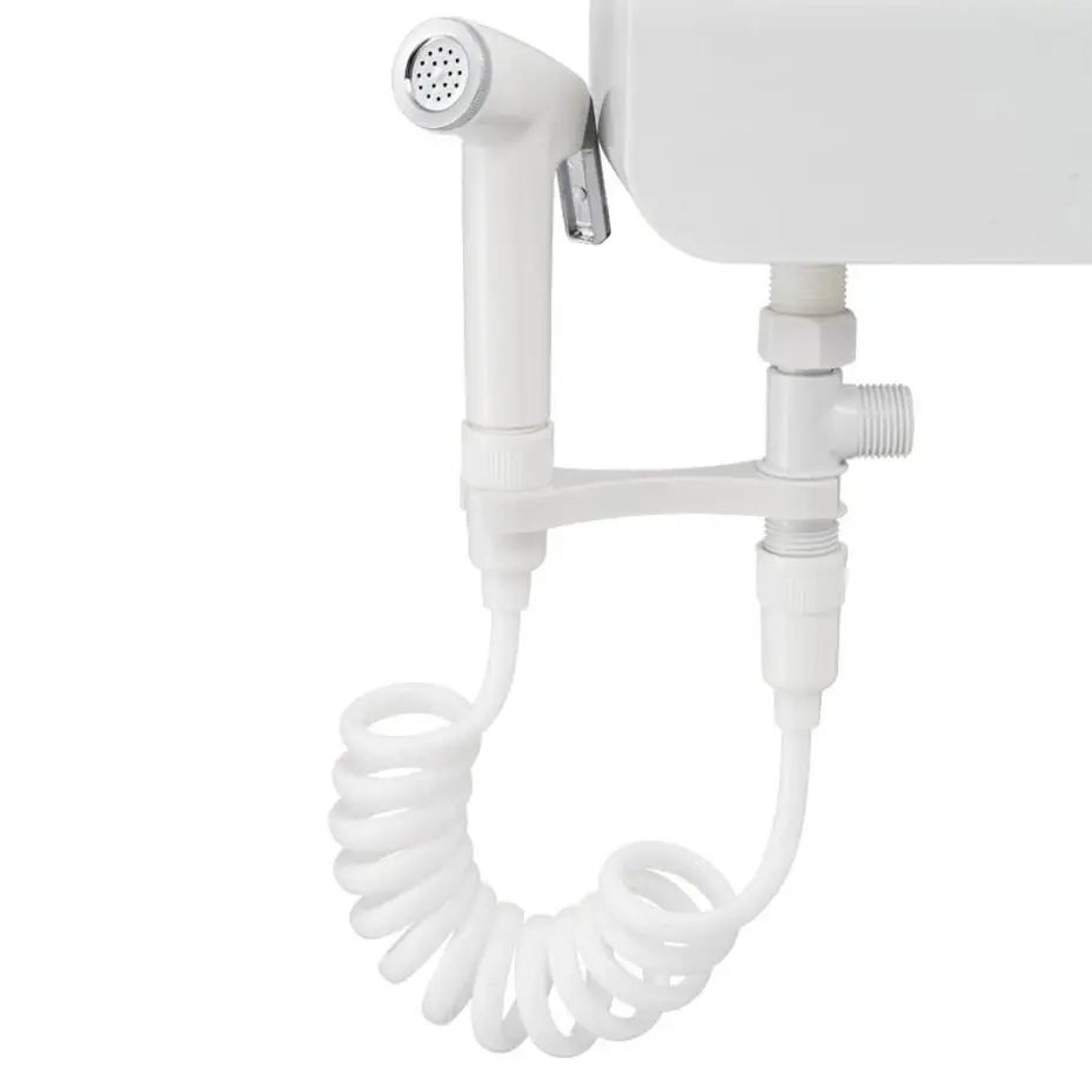 CleanFlow Handheld Bidet Sprayer Set  Stainless Steel Toilet Bidet Attachment With Flexible Shower  4