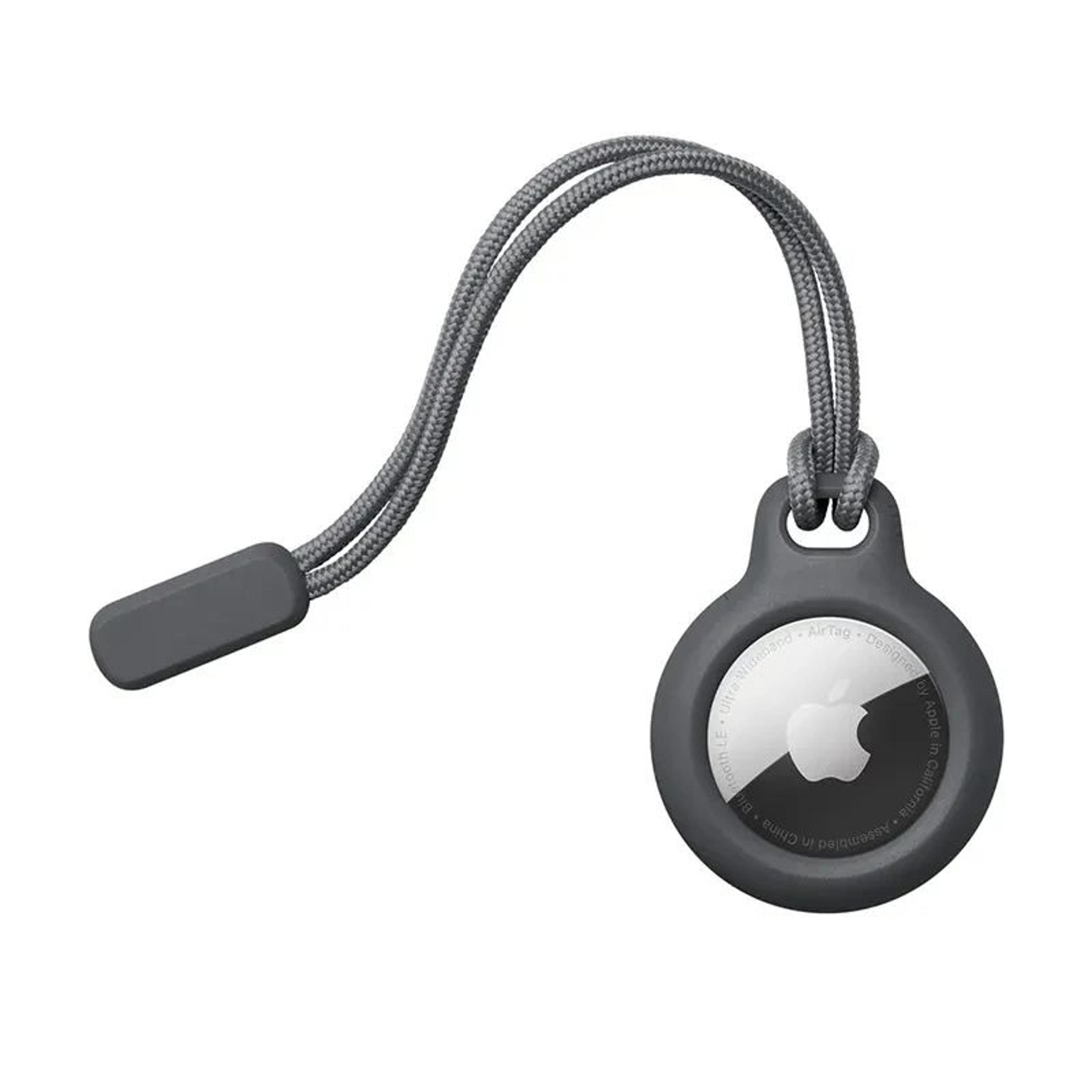 liquid silicone airtag case with keychain for pets & keys