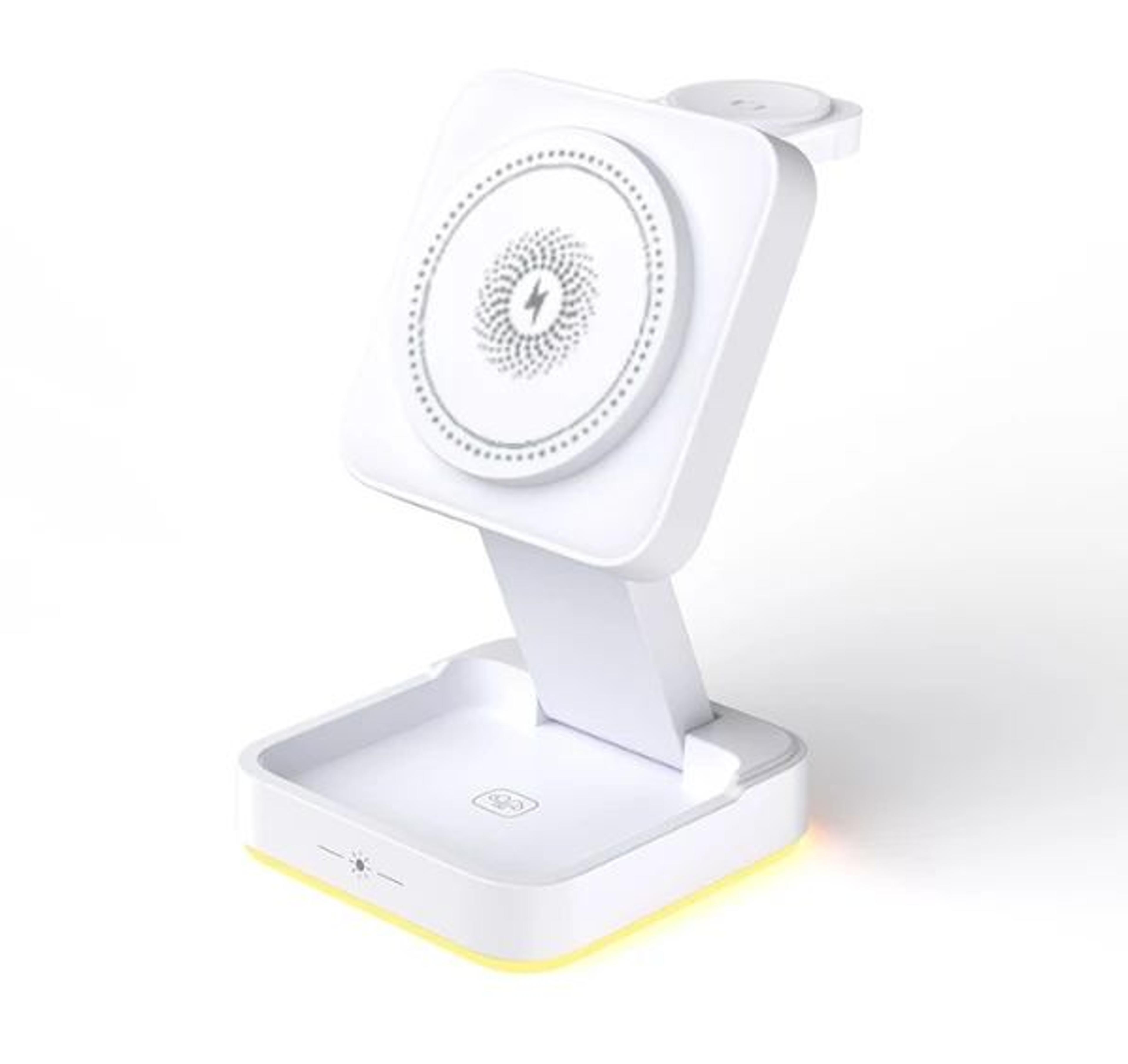 30W Foldable 3 In 1 Wireless Charging Station  Magnetic Fast Charger For IPhone Apple Watch  AirPod 10