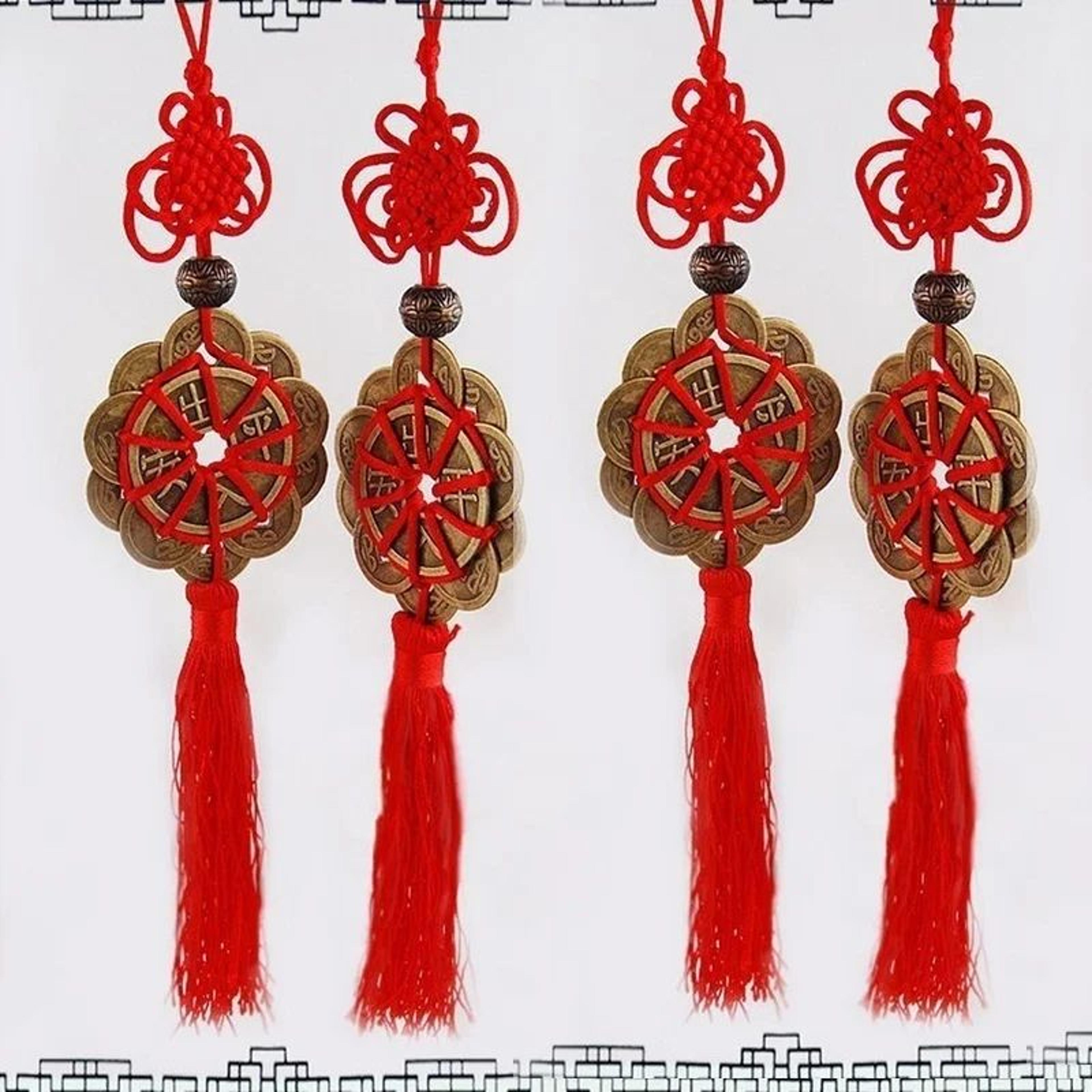 Ancient Chinese Feng Shui Coins Charm  Lucky Prosperity Wall Hanging Decor 3