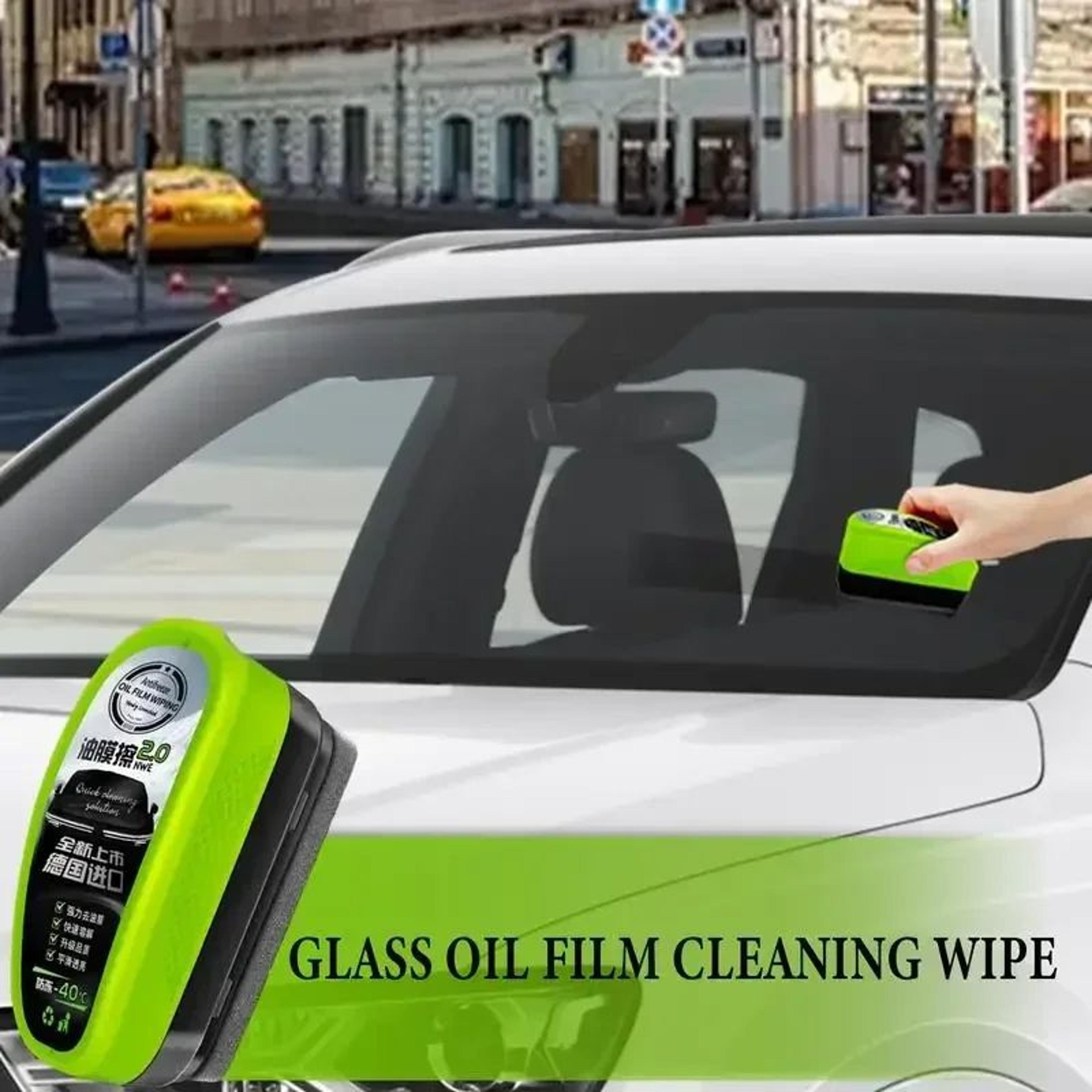 Automotive Glass Oil Film Remover Sponge  Windshield Cleaning Brush Tool 2