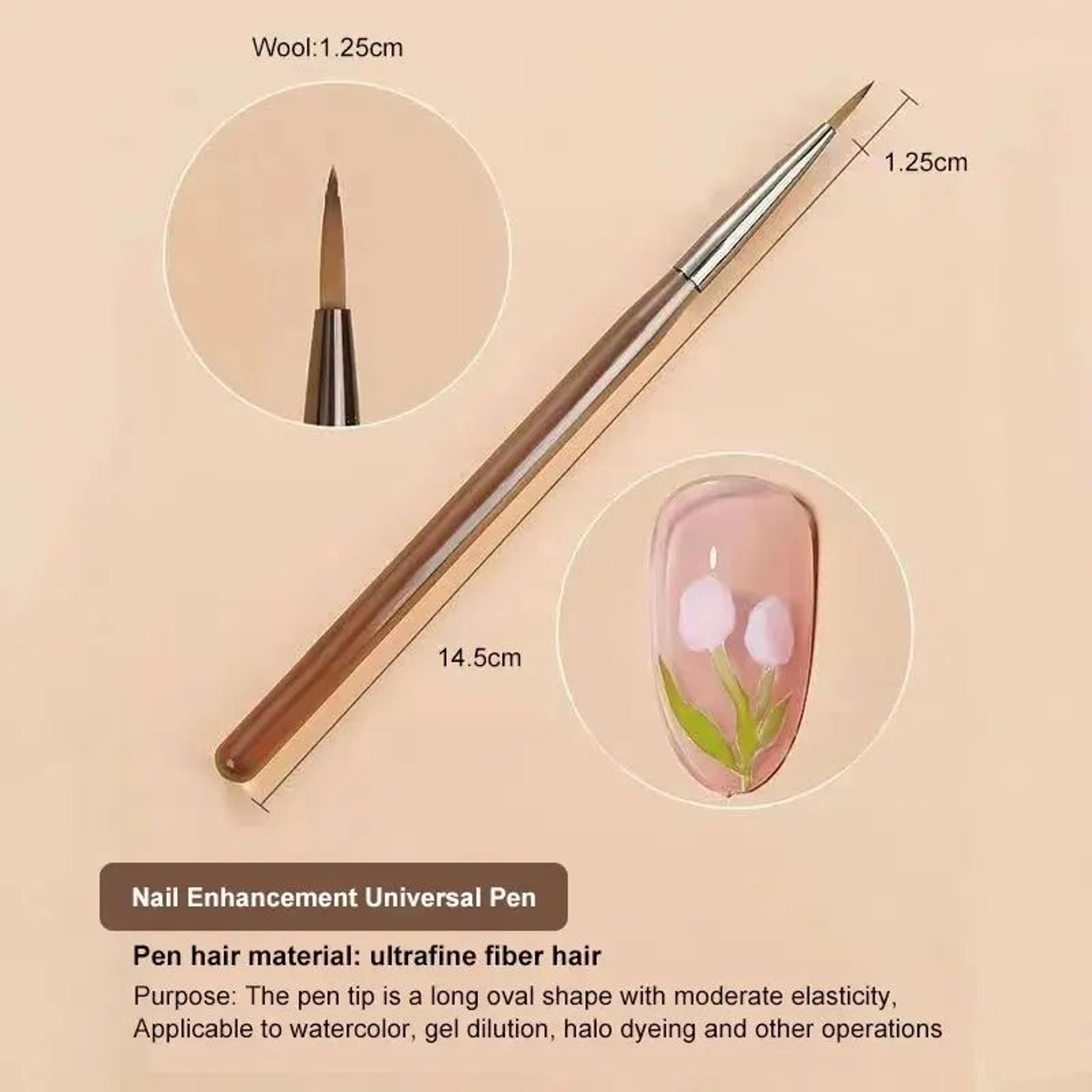 9Piece UV Gel Nail Brush Set  Precision Liner  Acrylic Nail Art Brushes 4