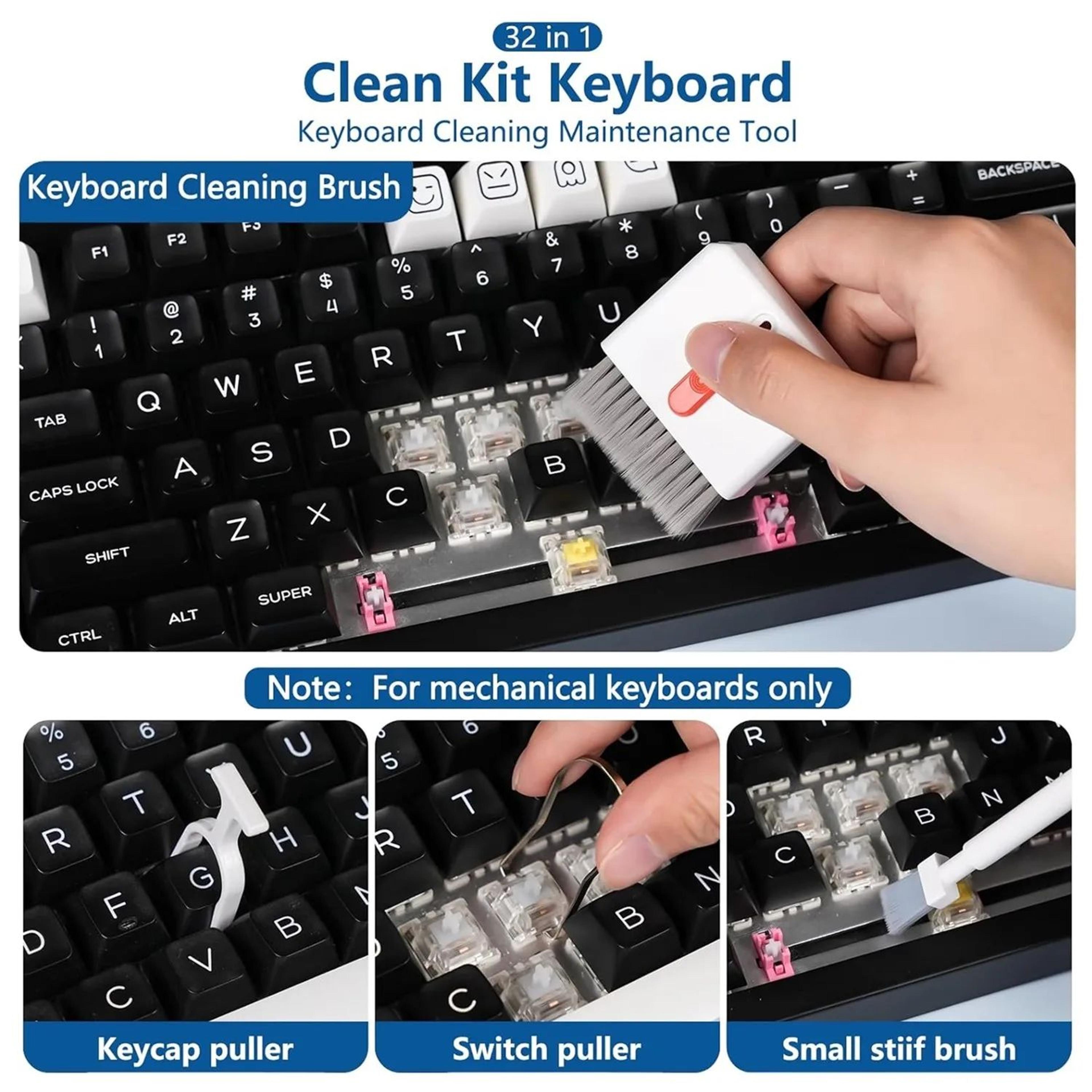 32in1 Electronics Cleaning Kit  Professional Phone Earbuds  Keyboard Cleaning Tools Set 1