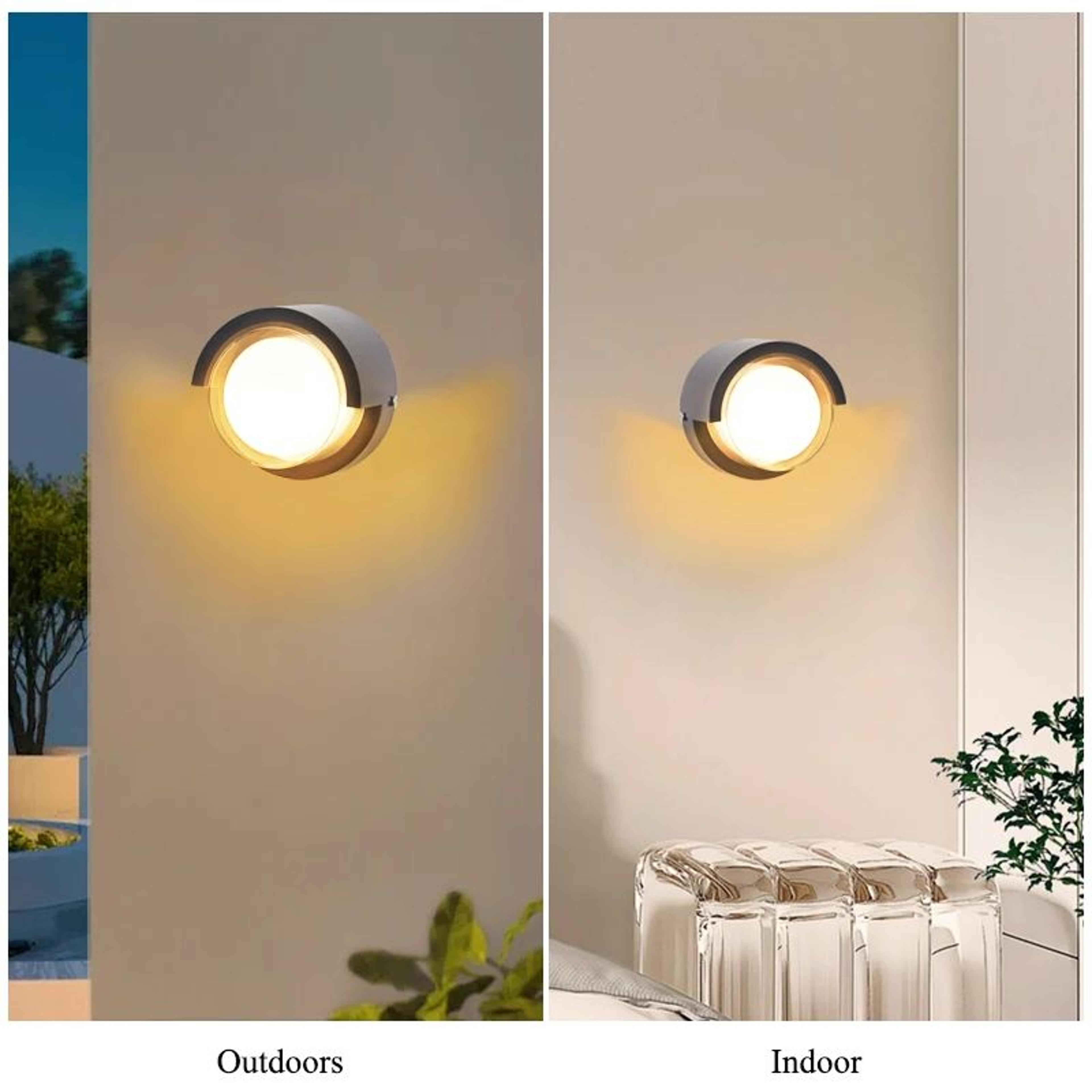 LumiNest 5W Waterproof Outdoor LED Wall Light  Modern IP65 Porch  Garden Lamp 4