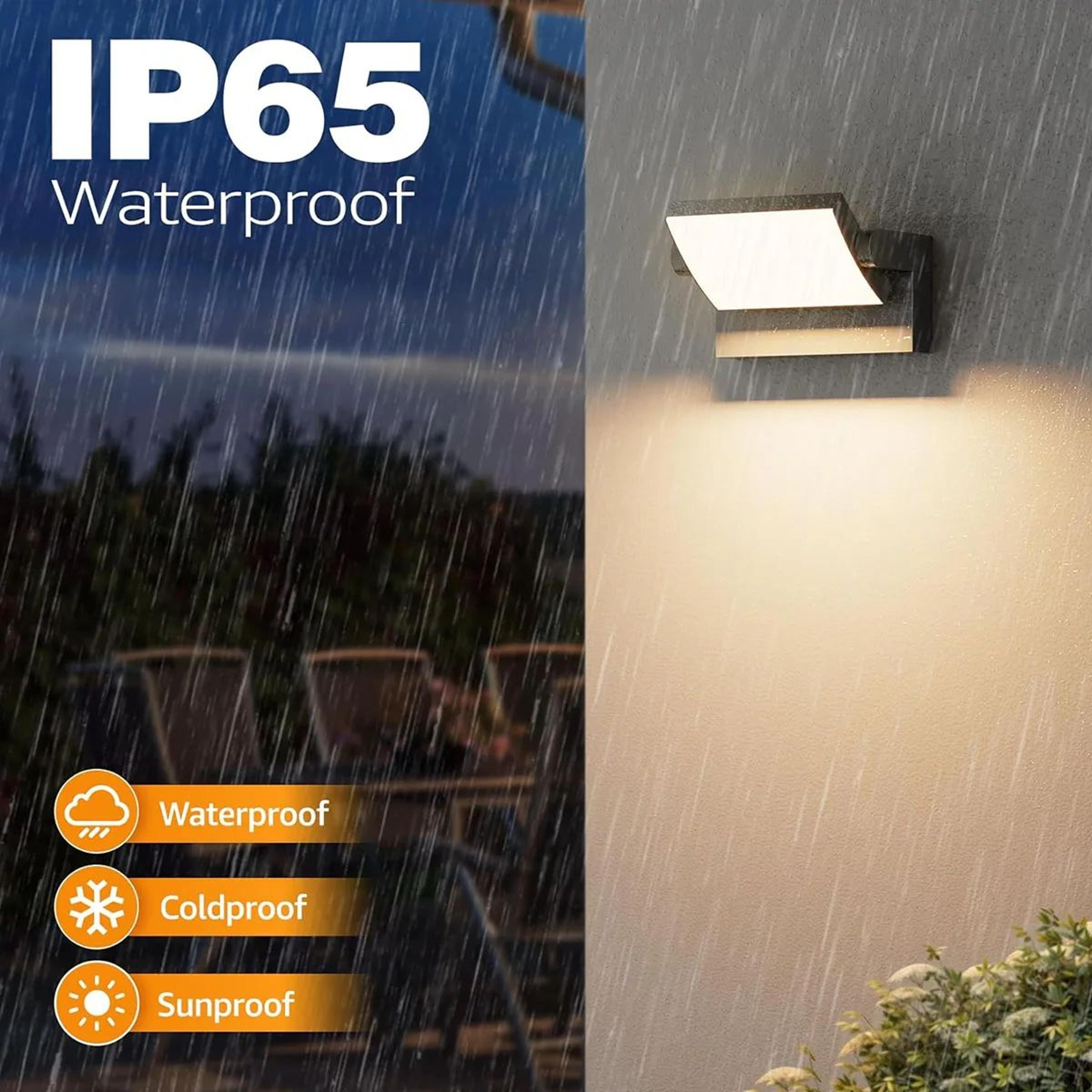 Modern IP65 Motion Sensor Outdoor Wall Lamp  Waterproof LED Porch  Balcony Light 1