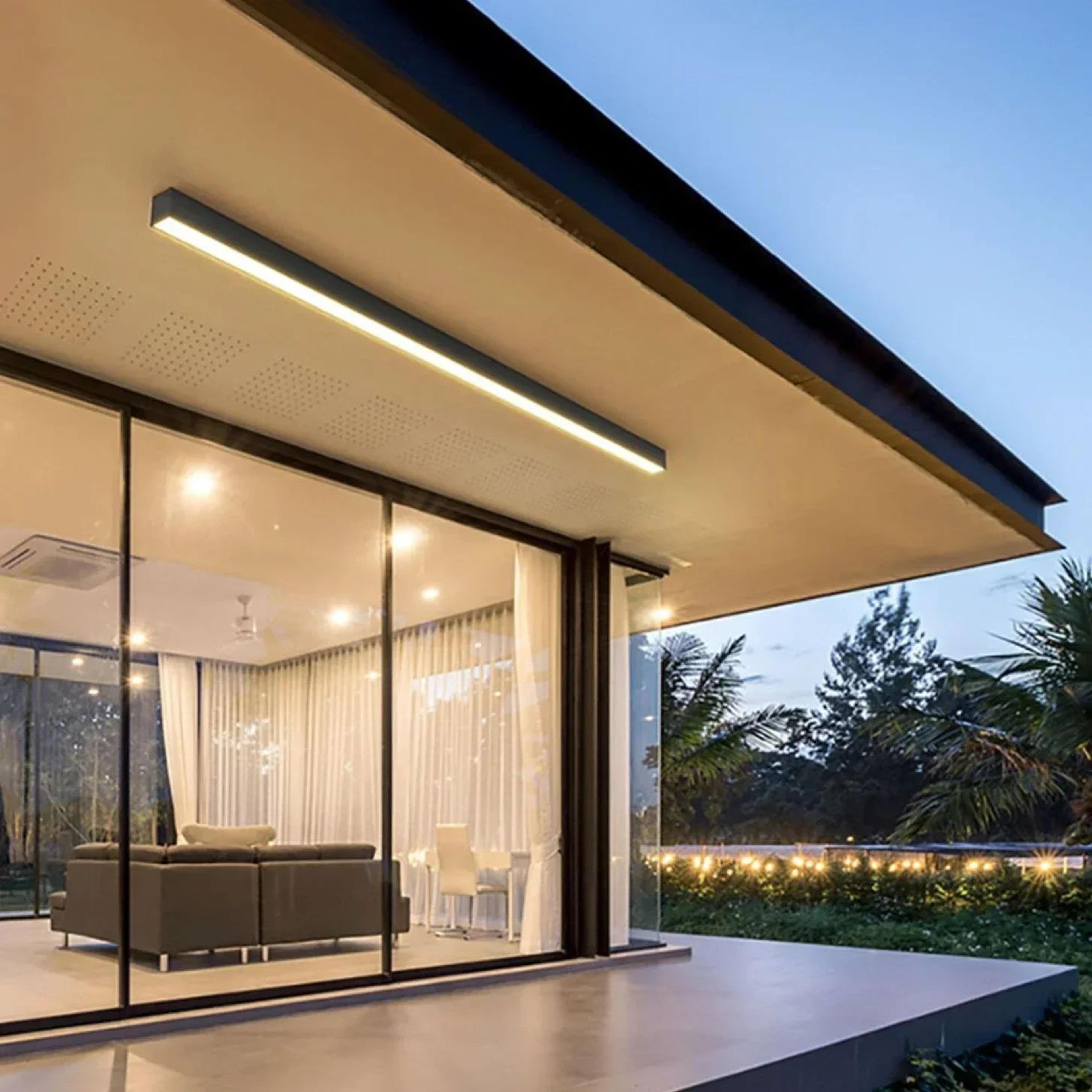 LumiLine Waterproof Outdoor Strip Wall Lamp  Modern Long LED Entrance Light 2