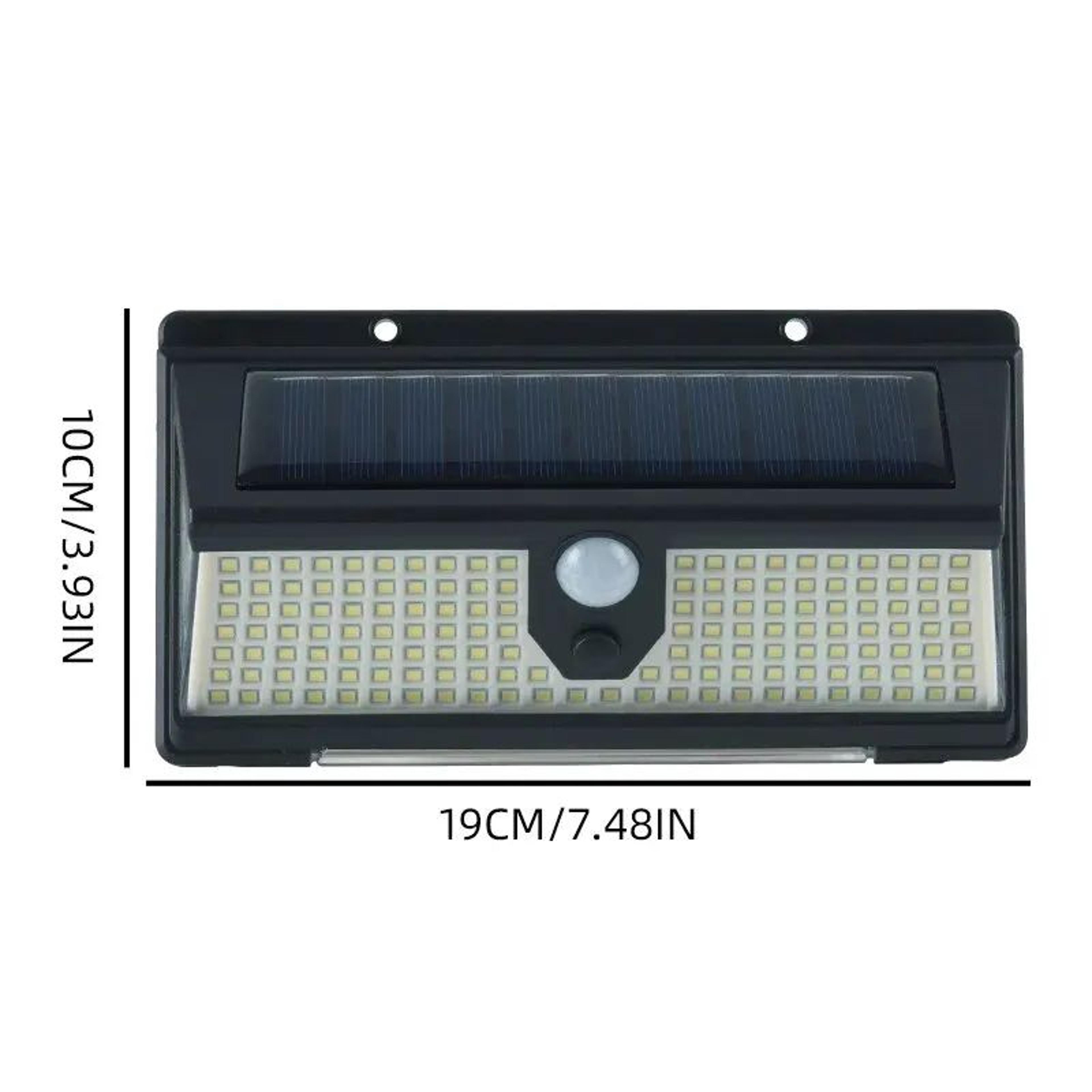 AlertGuard 190 LED Solar Warning Light  Motion Sensor Waterproof Outdoor Security Wall Lamp 1