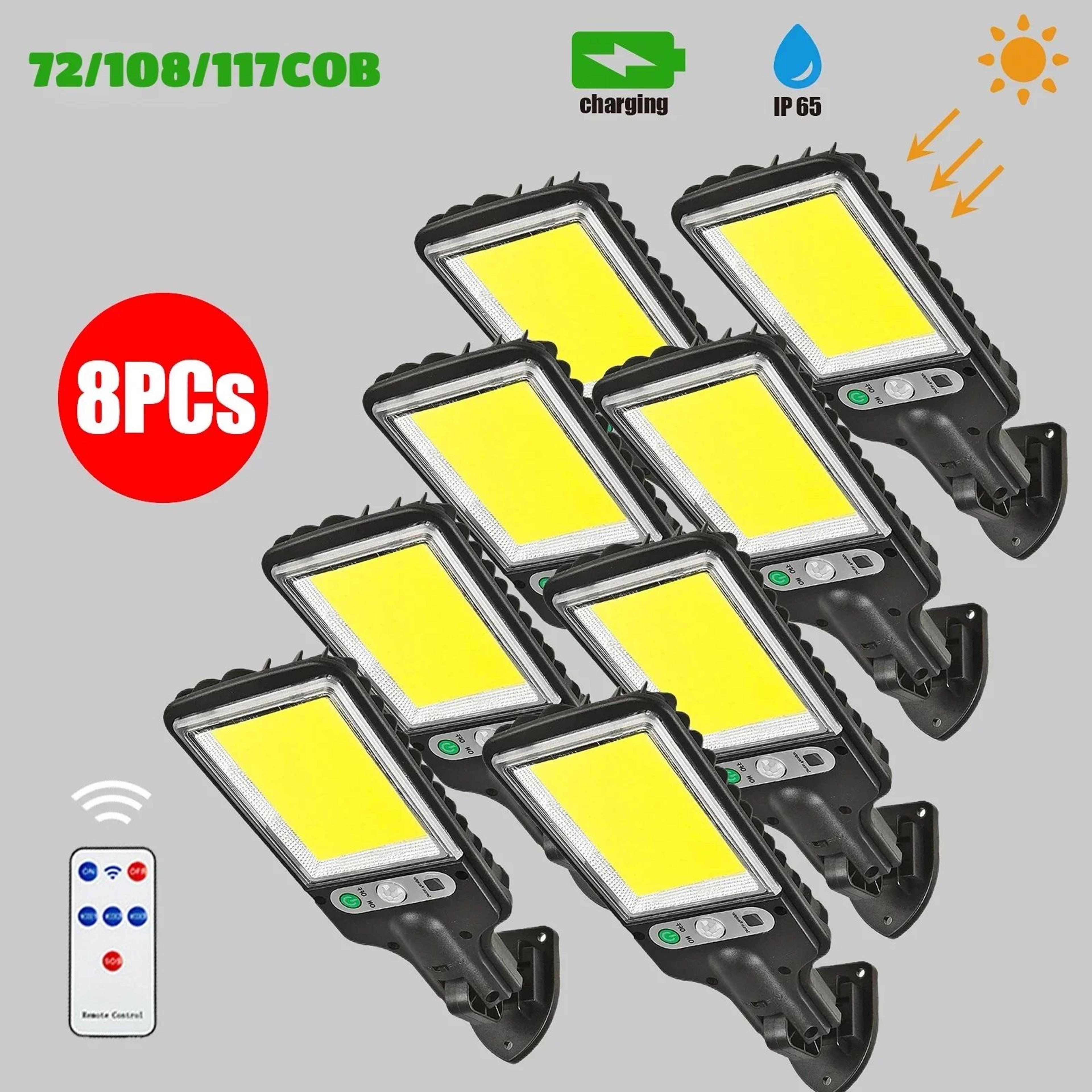 solarguard pro solar motion sensor outdoor wall light – waterproof 3-mode led garden & porch lamp