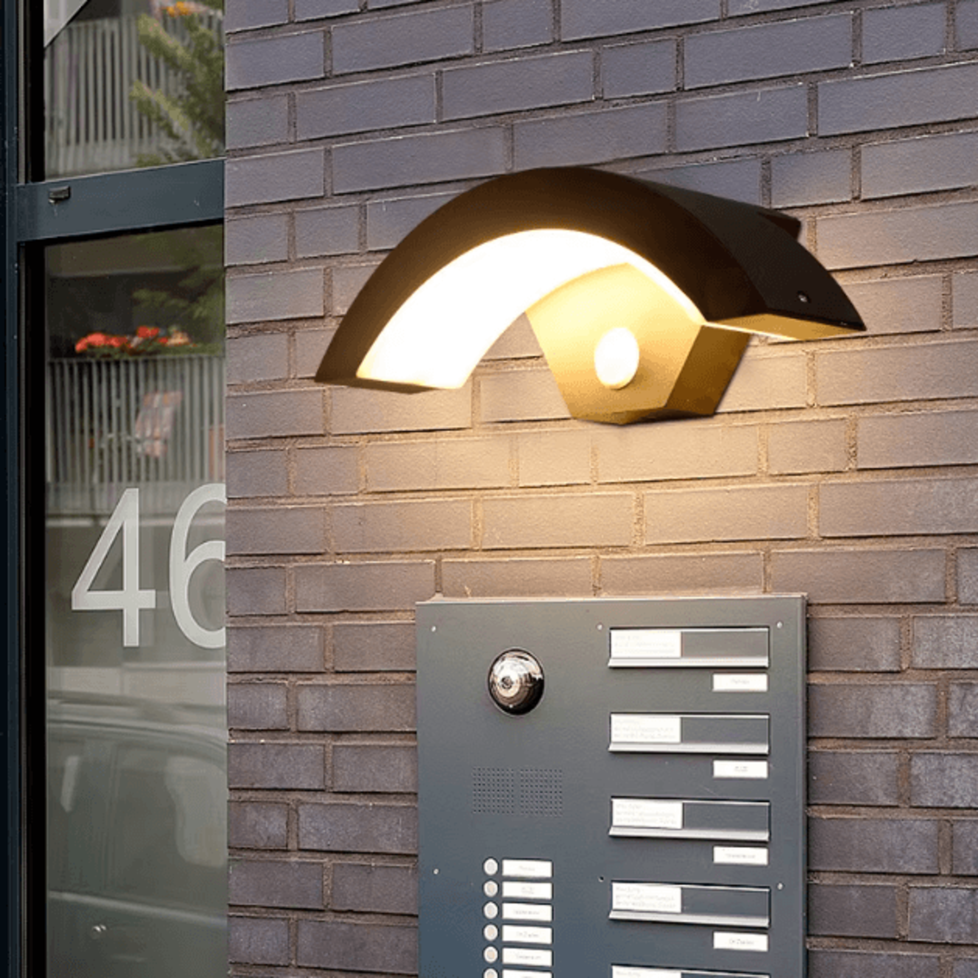 smart pir motion sensor outdoor wall light – ip65 waterproof led porch & garden lamp