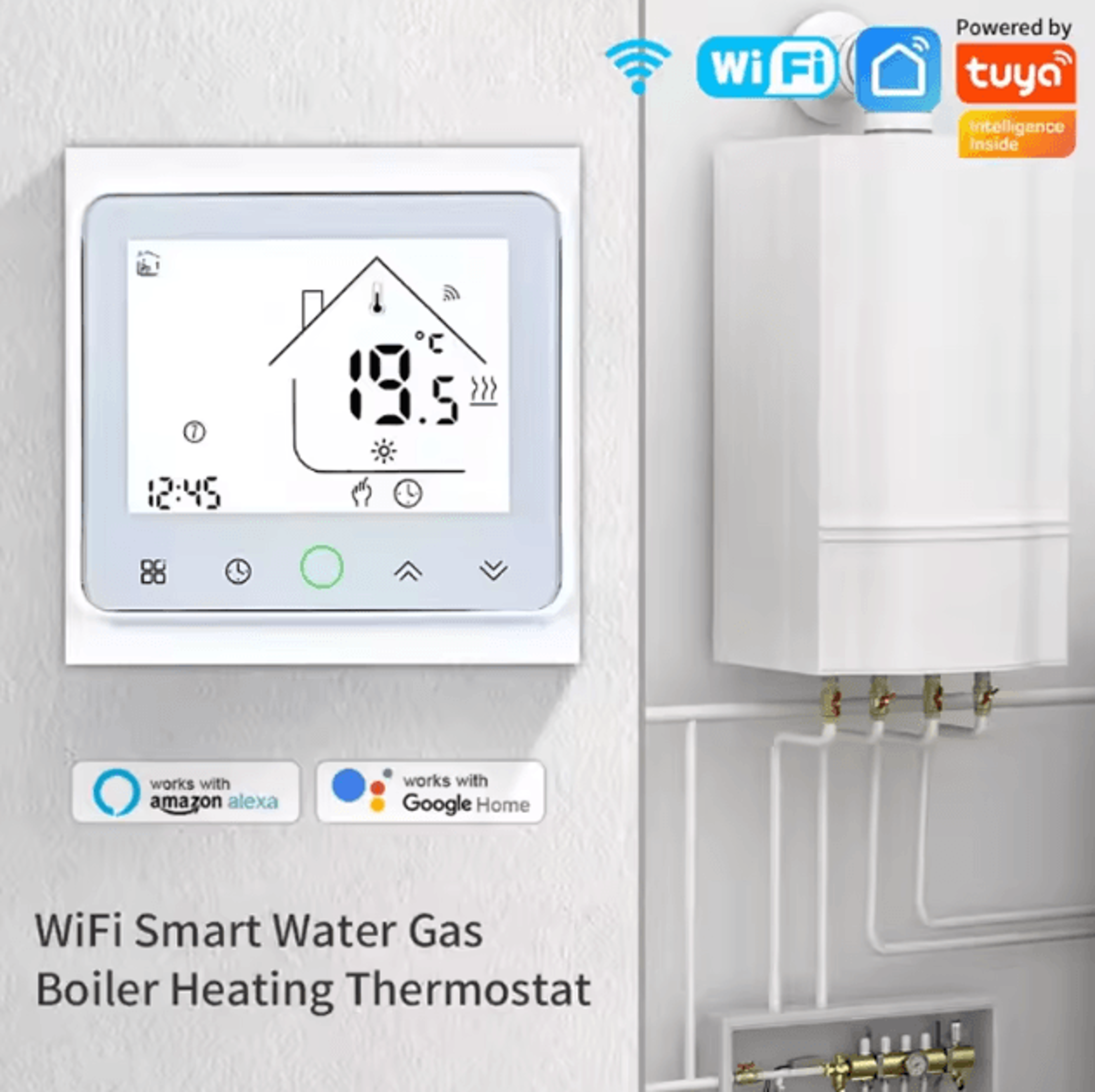 Tuya WiFi Smart Room Thermostat  Temperature Controller For Electric Floor Heating Water Heating  G 8