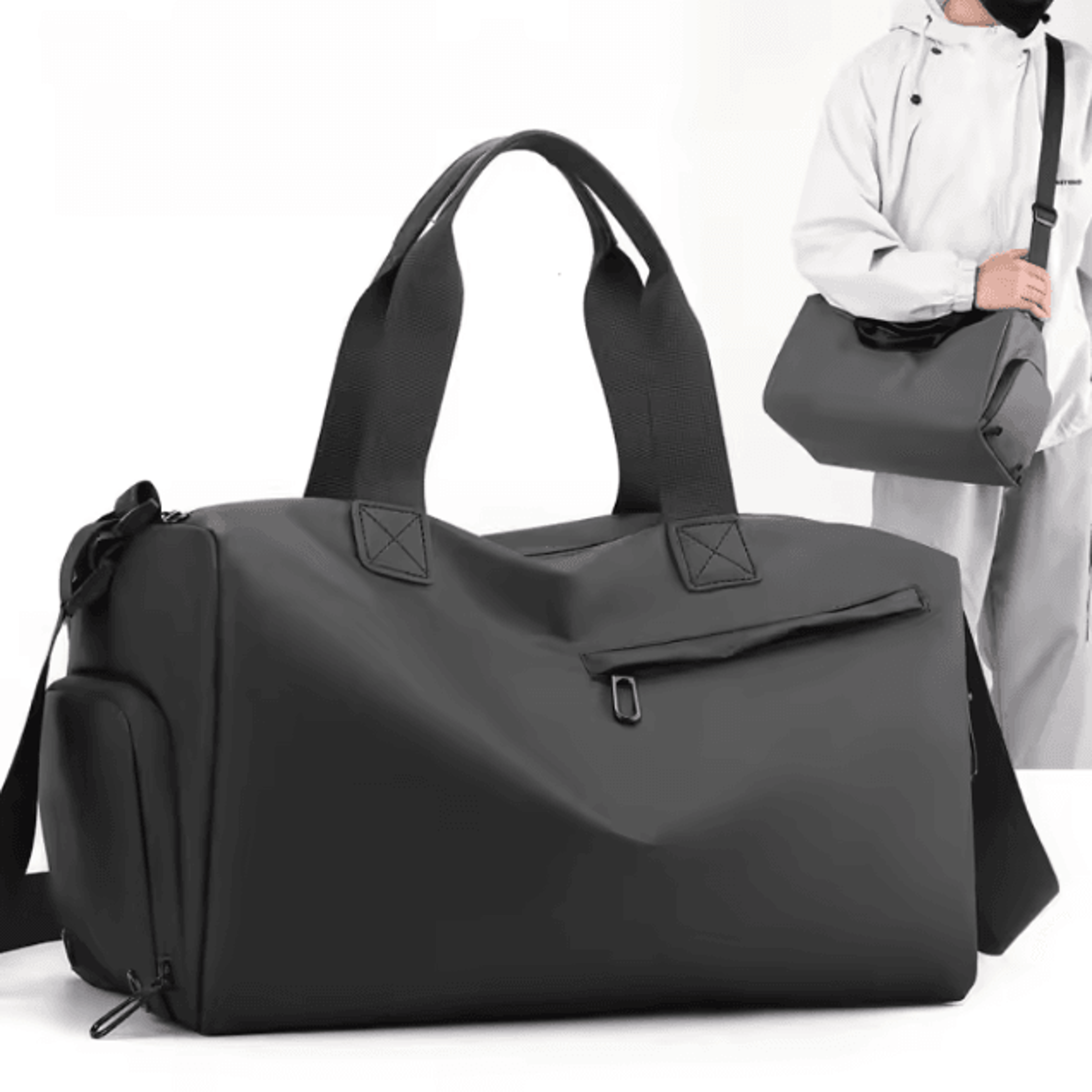 large capacity waterproof oxford travel duffel bag – durable fitness & sports luggage bag