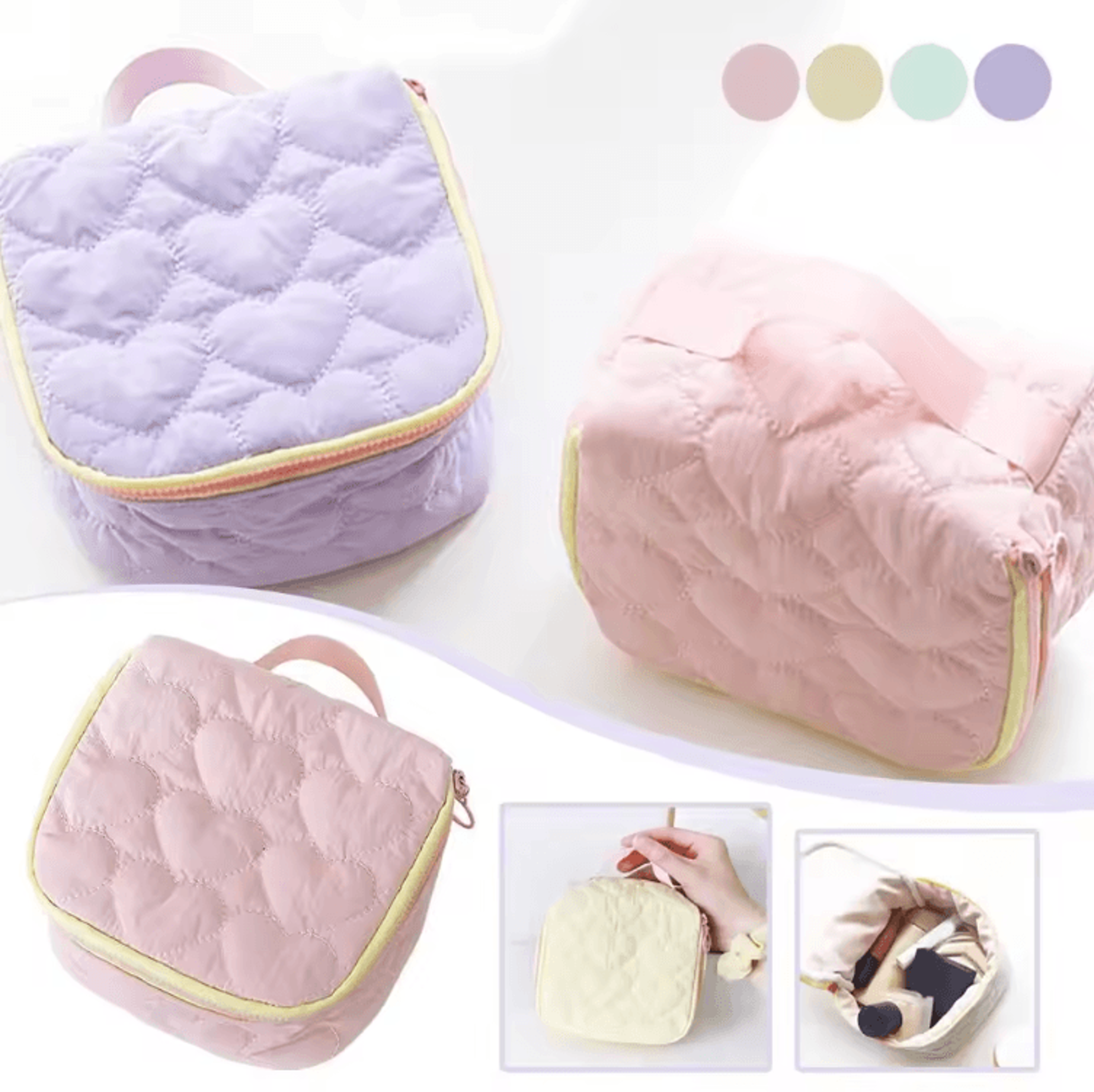 charmcarry large capacity makeup bag organizer for travel