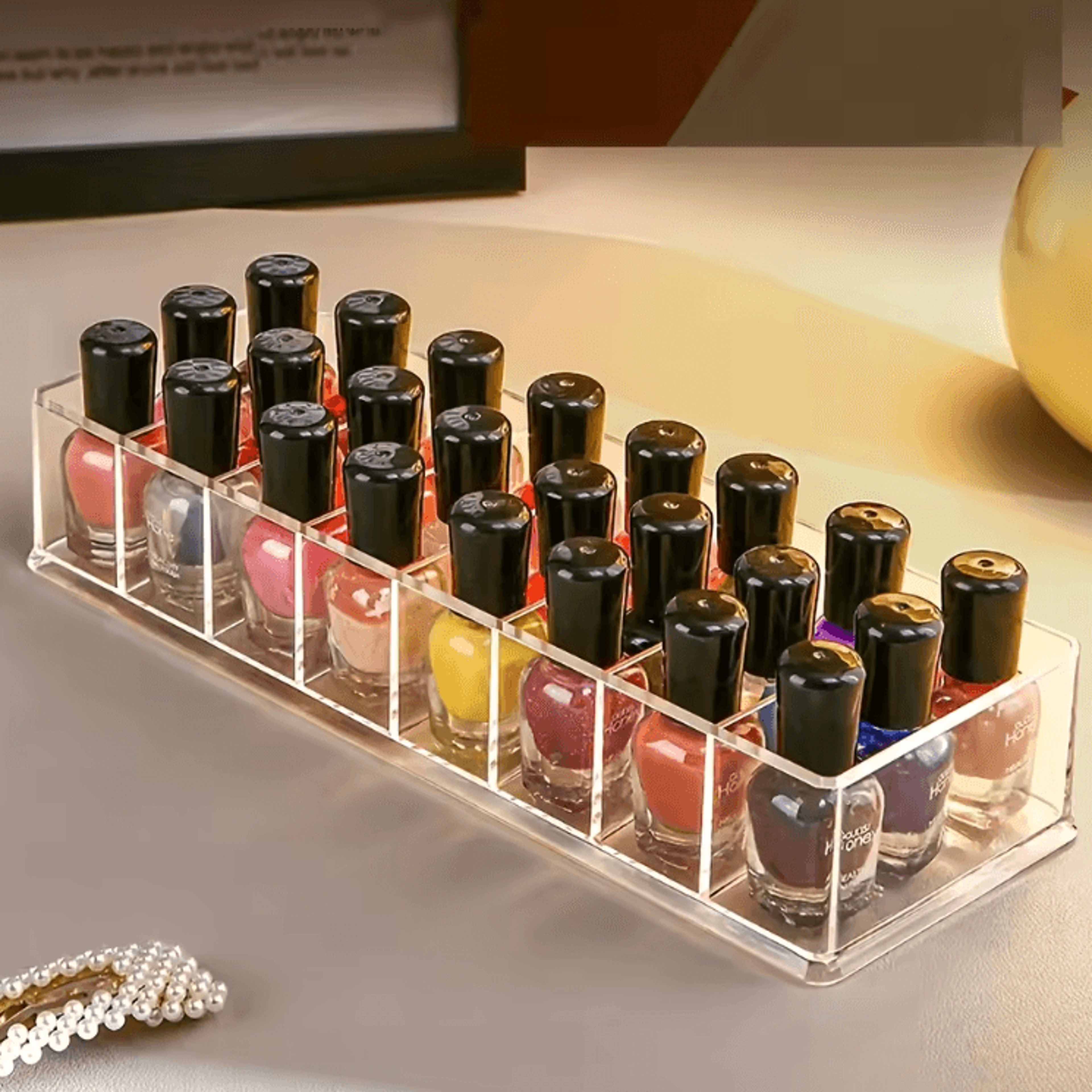 ClearPro Acrylic Nail Polish Organizer Rack Cosmetic Display Stand 3
