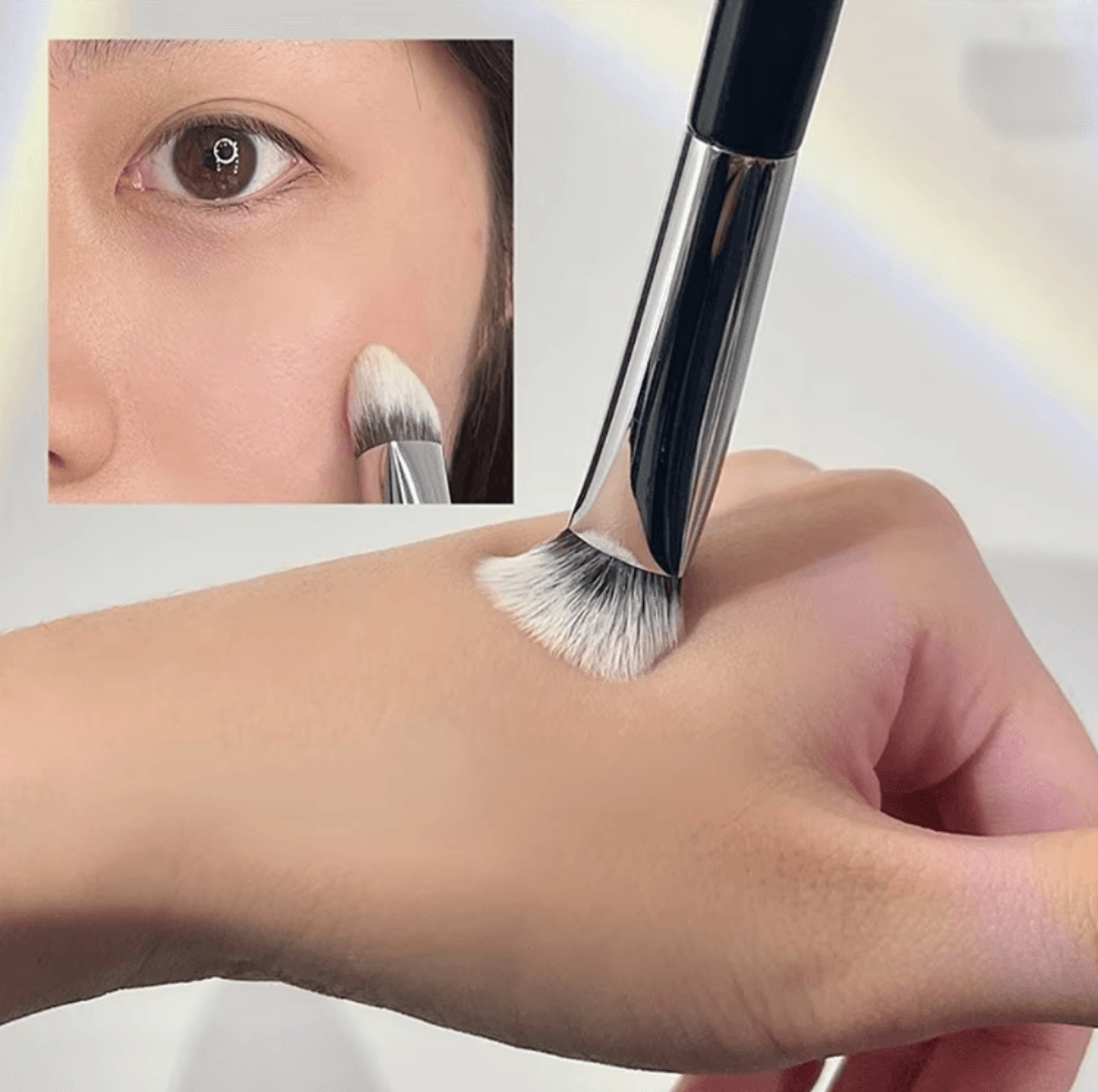 3 Sided Contour Highlight Brush For Precision Foundation And Seamless Blending 2
