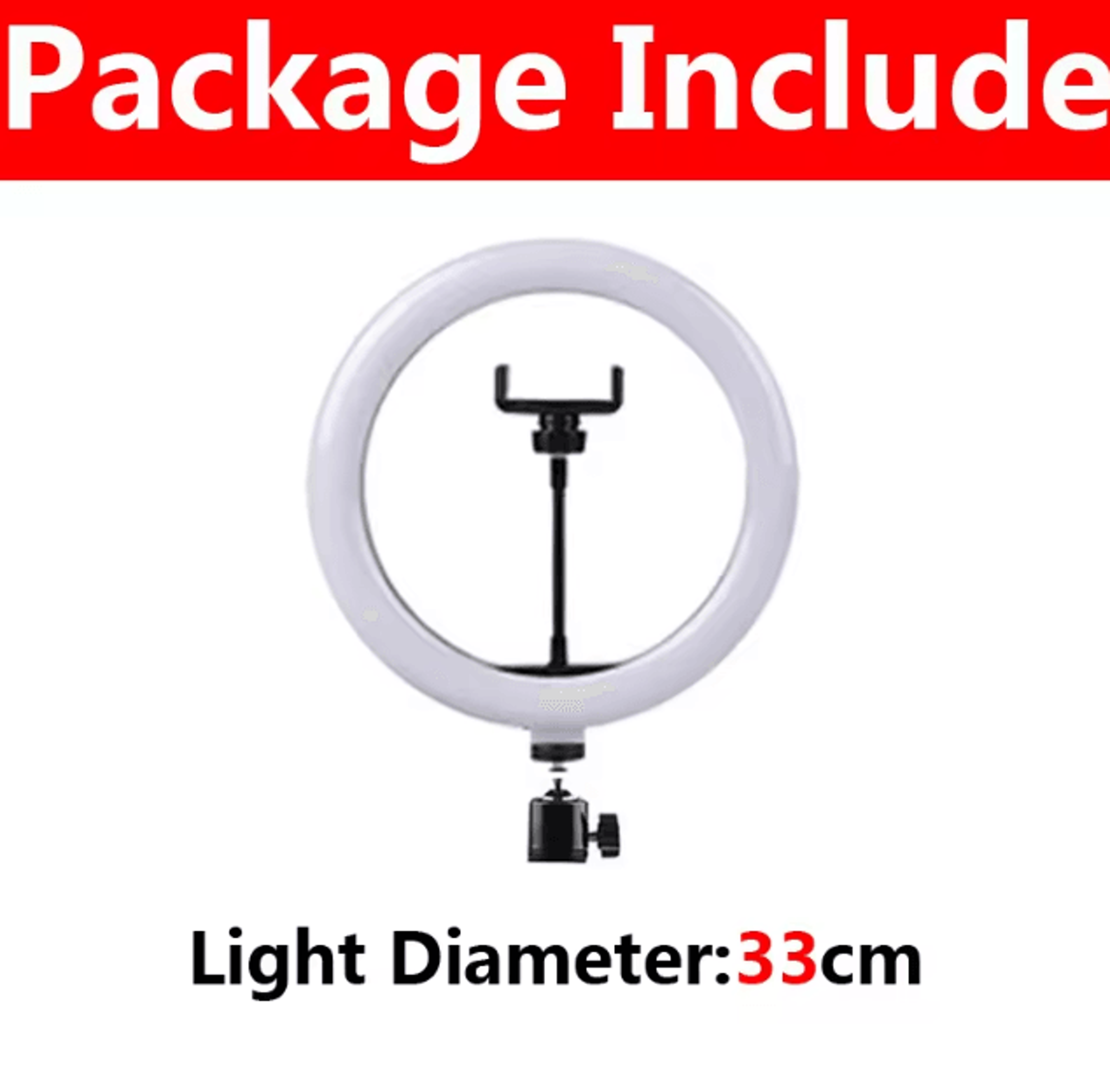 10Inch LED Selfie Ring Light With Tripod  Phone Holder Dimmable USB Lighting For TikTok  Video 5