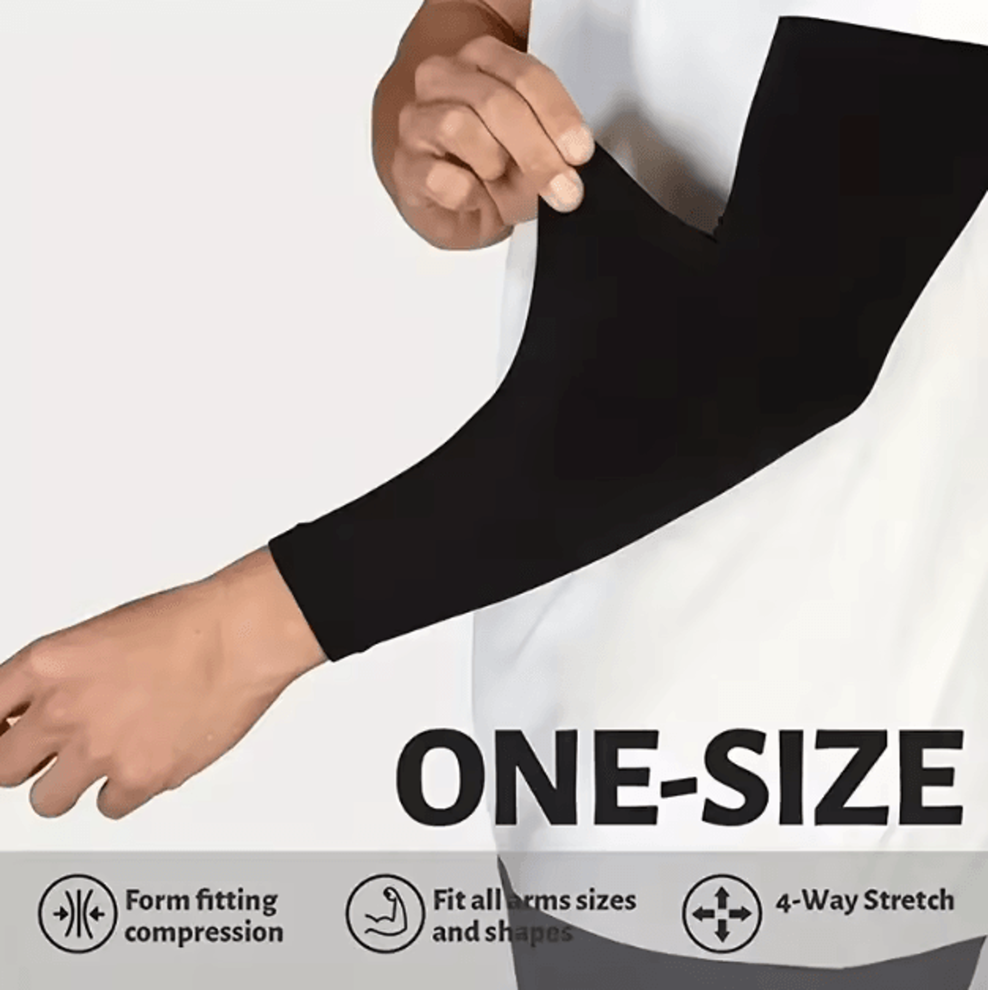 3 Pair Cooling UV Protection Arm Sleeves Breathable Compression Sun Sleeves For Sports And Outdoor  2