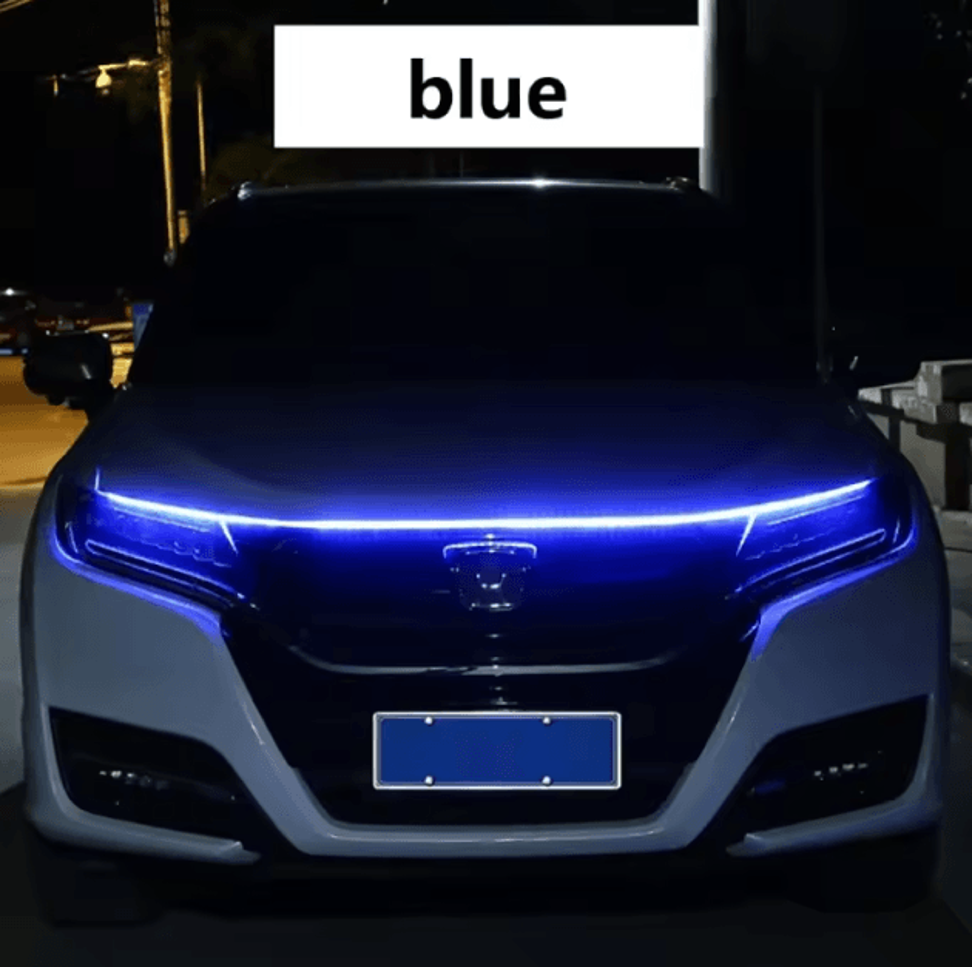 150cm LED Car Hood Light Strip Dynamic Scan DRL 12V Waterproof Decorative Running Light 6