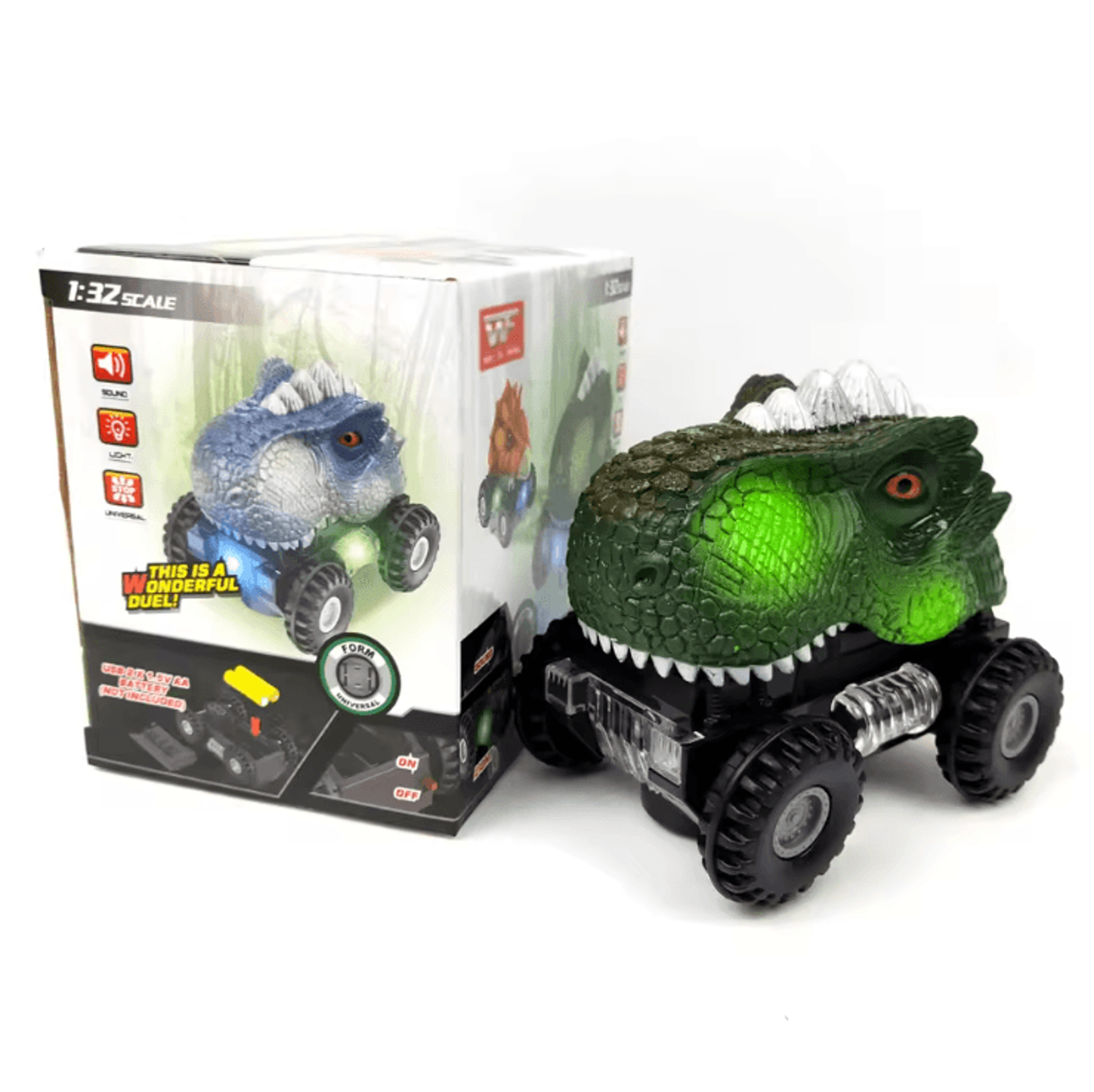 Electric Dinosaur Car Toy  Interactive Dino Vehicle With Lights Sound  Motion 2