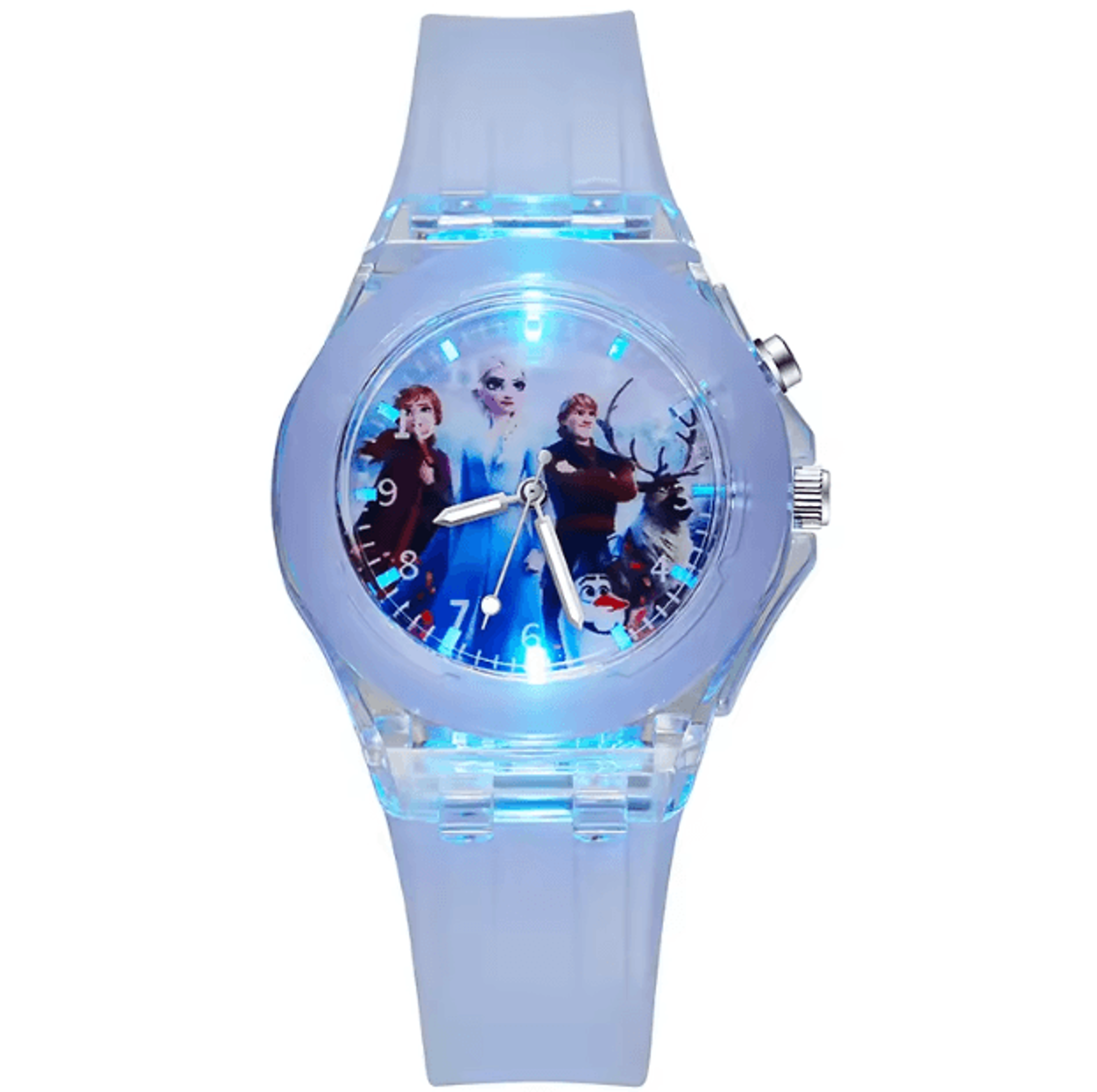 Disney Frozen Kids LightUp Watch  Princess Elsa Silicone Strap Cartoon Wristwatch 3