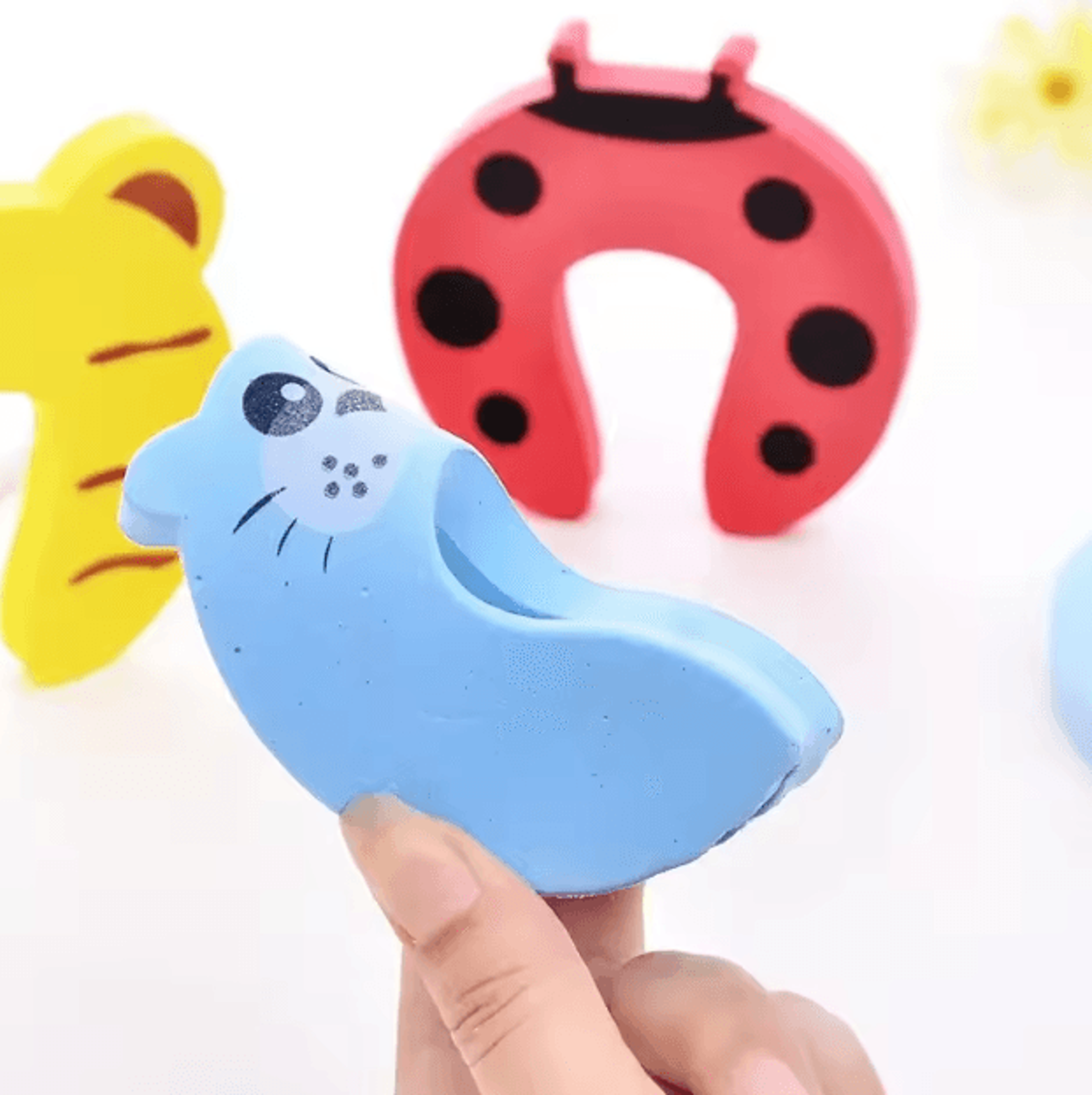 Cute Animal Baby Door Stopper  AntiPinch Finger Protector Child Safety Guard 2