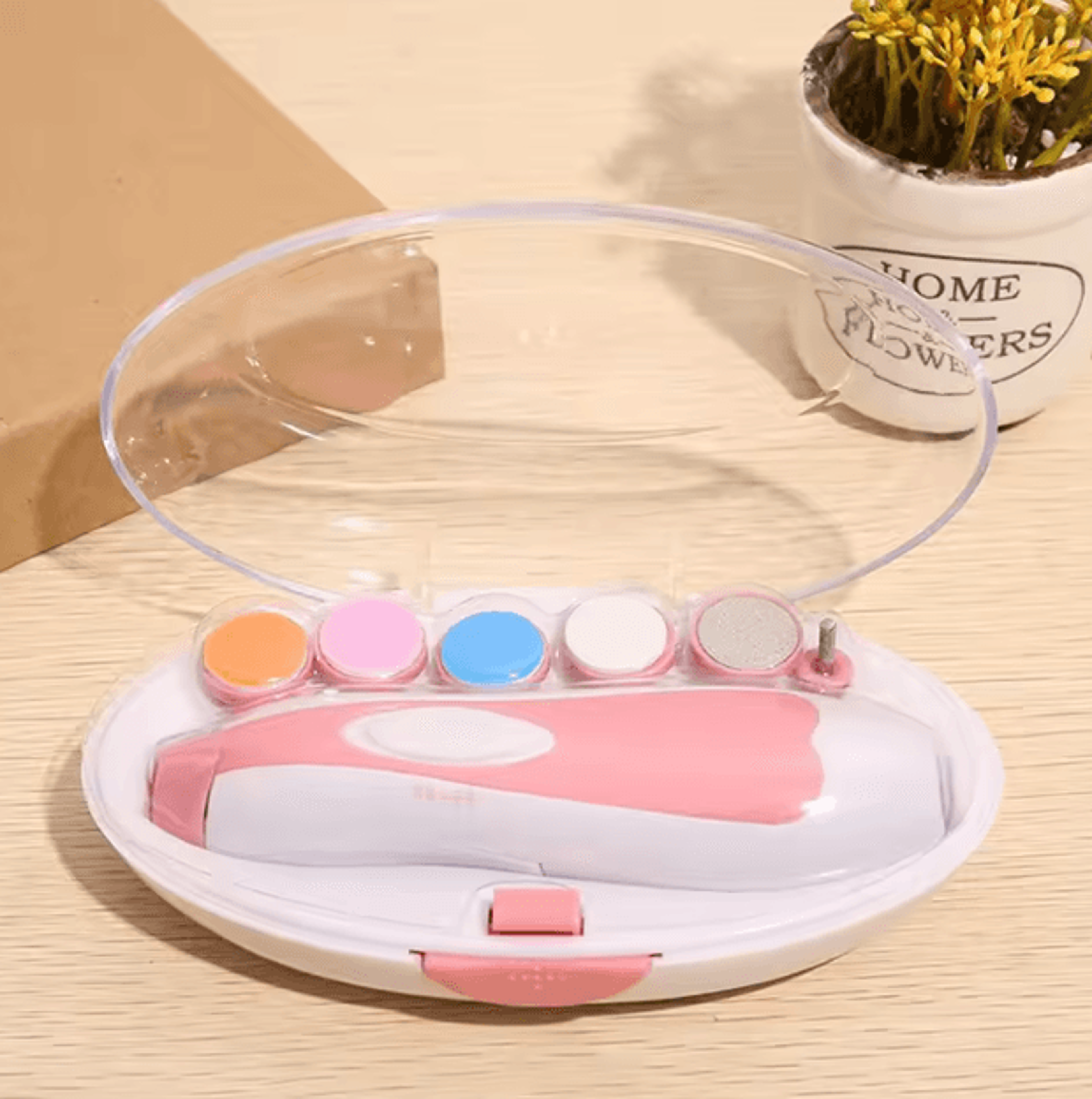 Baby Electric Nail Trimmer Kit  Gentle Infant Nail File  Safe Manicure Set 3