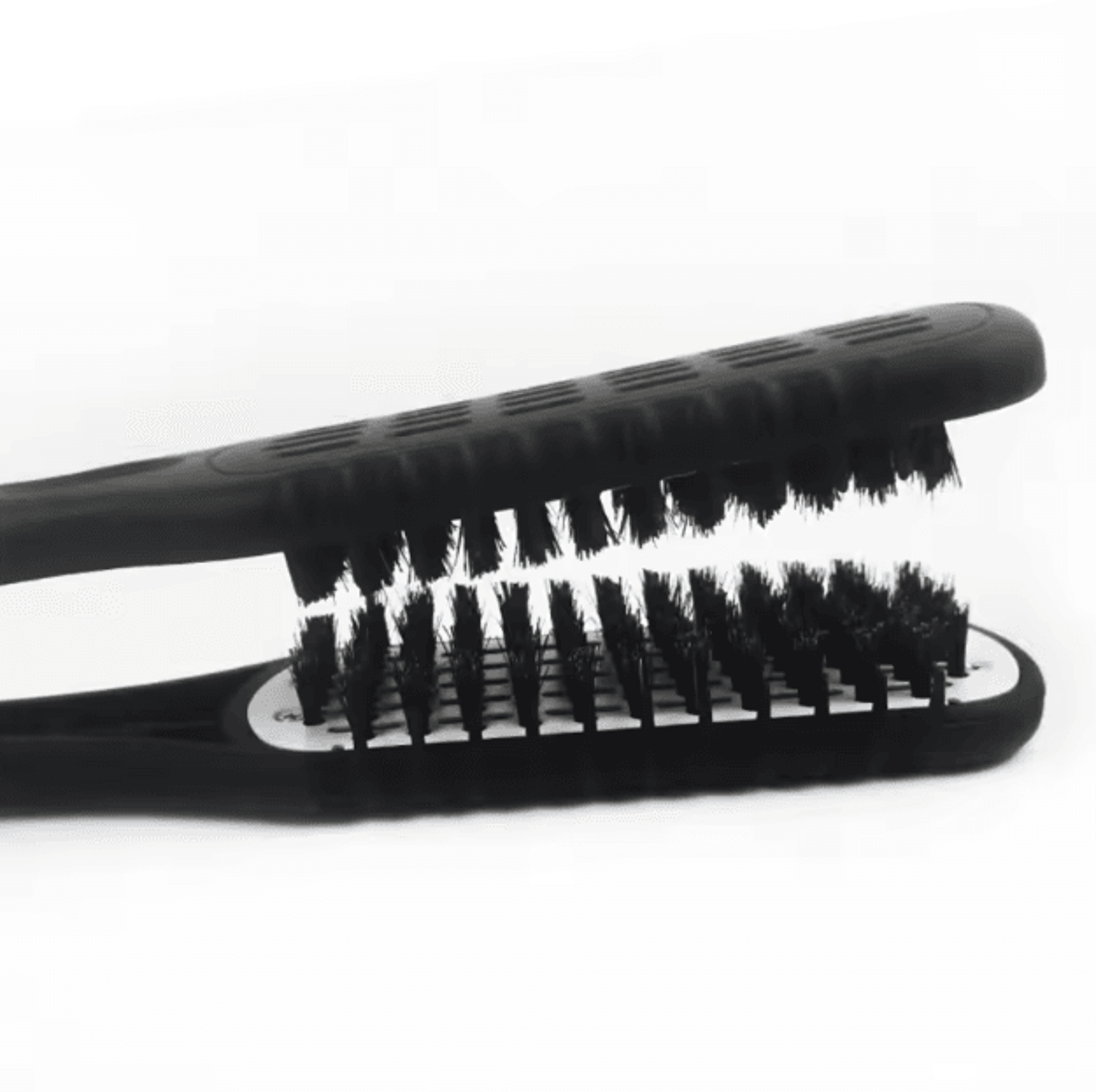 DoubleSided Nylon Hair Straightening Brush  VShaped Blow Dry Styling Comb Tool 4