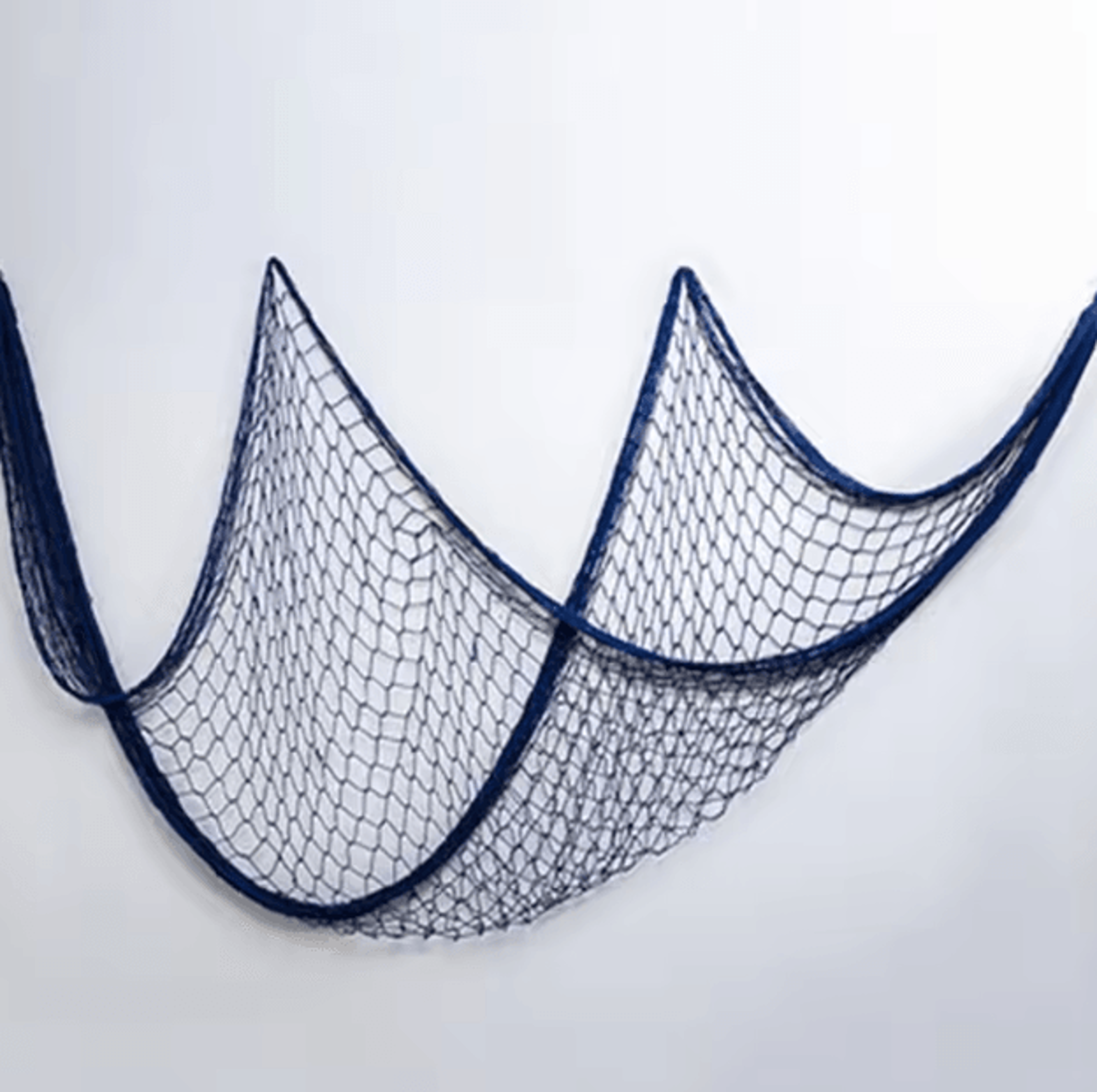 Mediterranean Nautical Fishing Net Wall Decor  Coastal Beach Hanging Accent 2