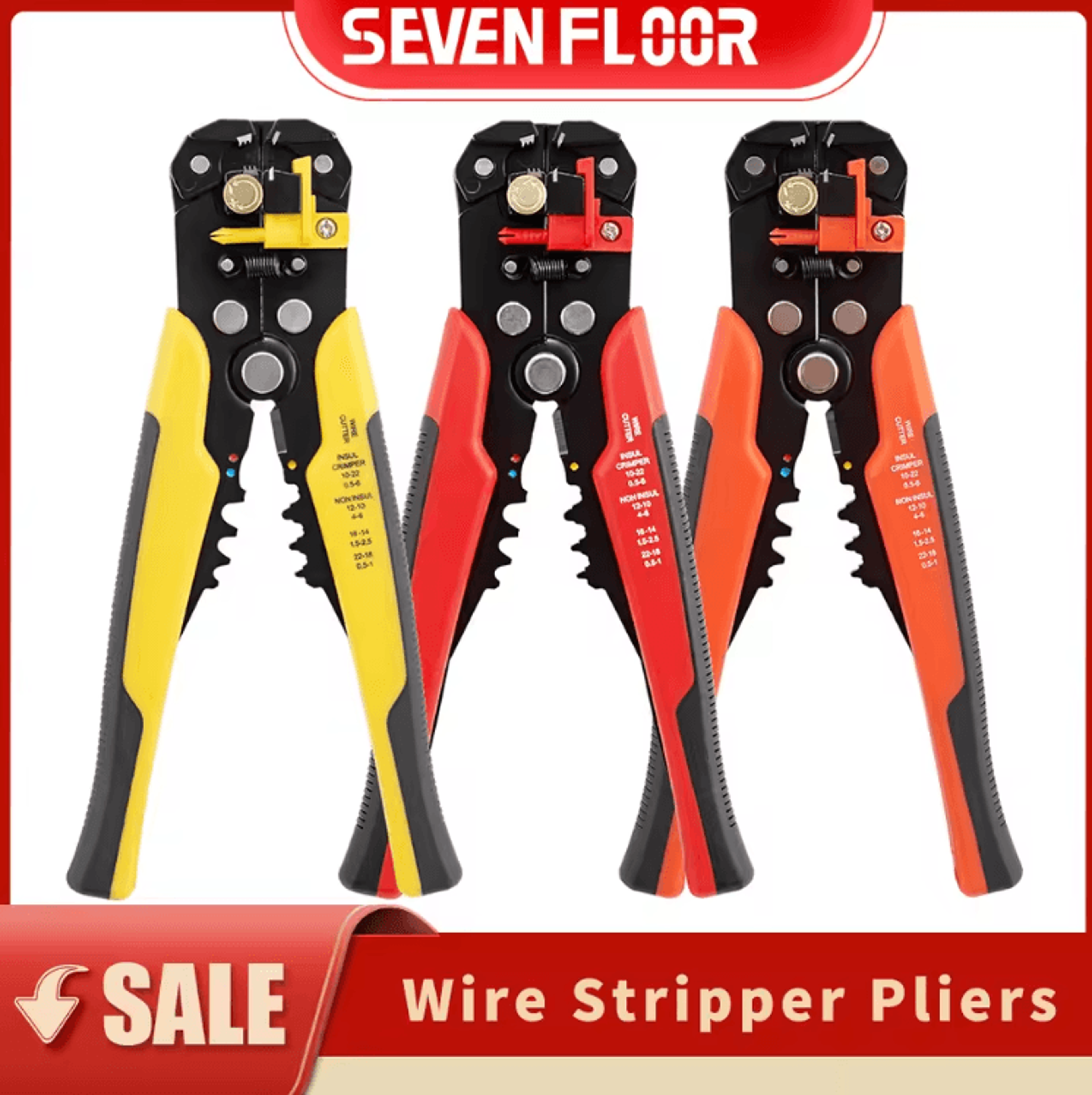 5-in-1 automatic wire stripper tool – multifunction electrician pliers for cutting, crimping & cable repair