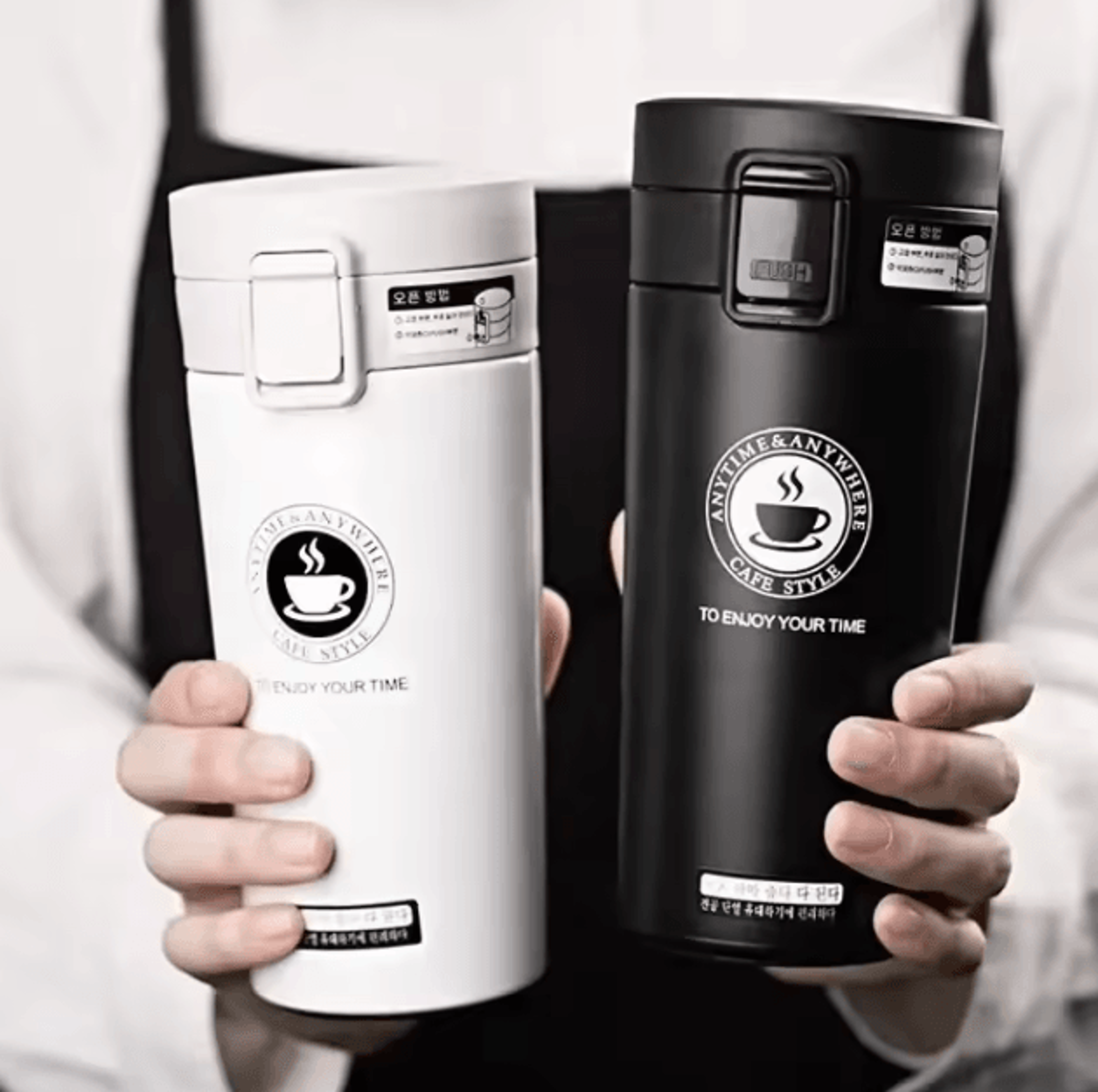 380/510ml stainless steel thermal mug – leak-proof vacuum insulated coffee & tea travel bottle