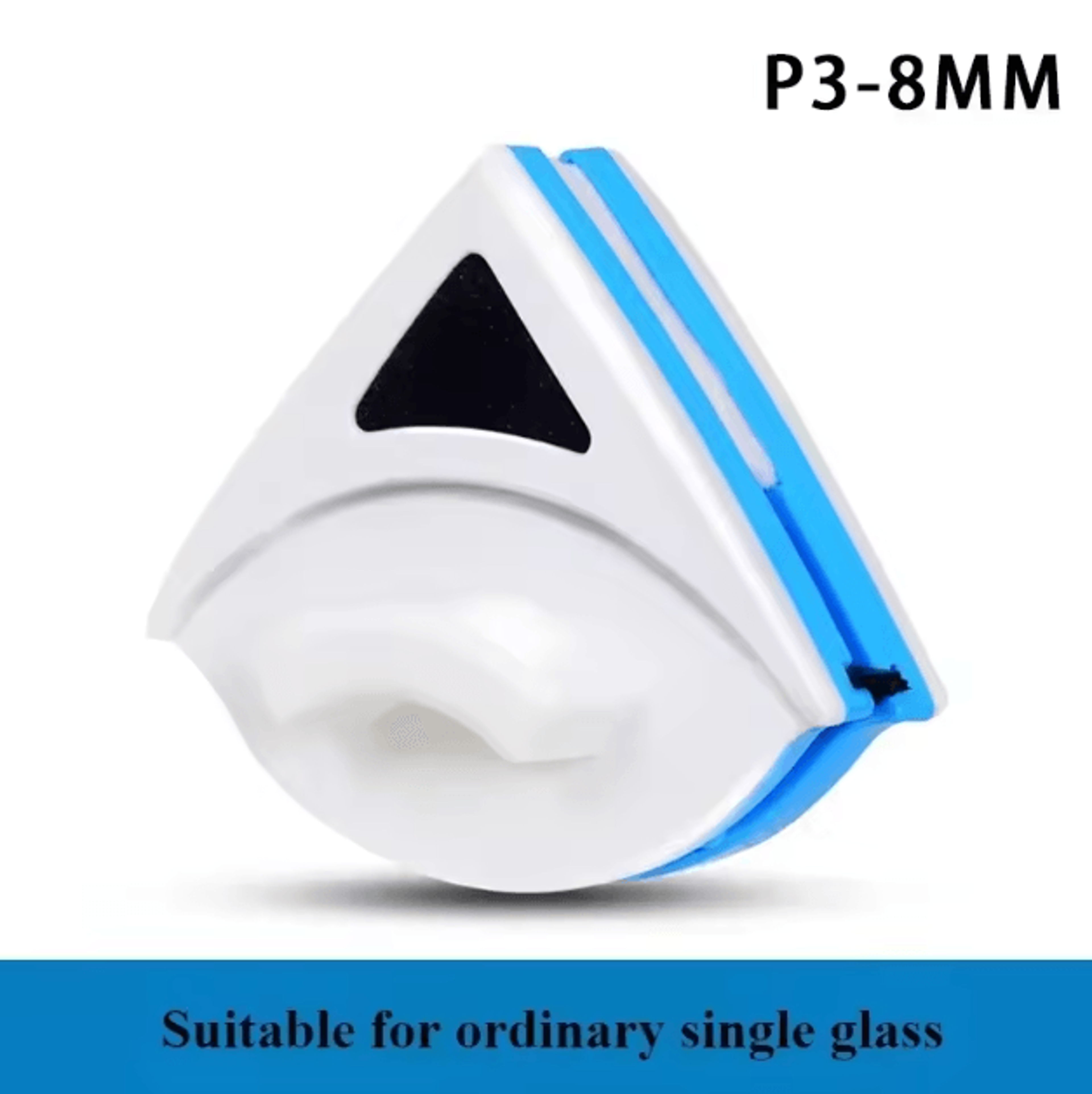 Magnetic DoubleSided Window Cleaner  Strong Grip Glass Cleaning Tool With Safety Rope  SelfDrain Sy 3