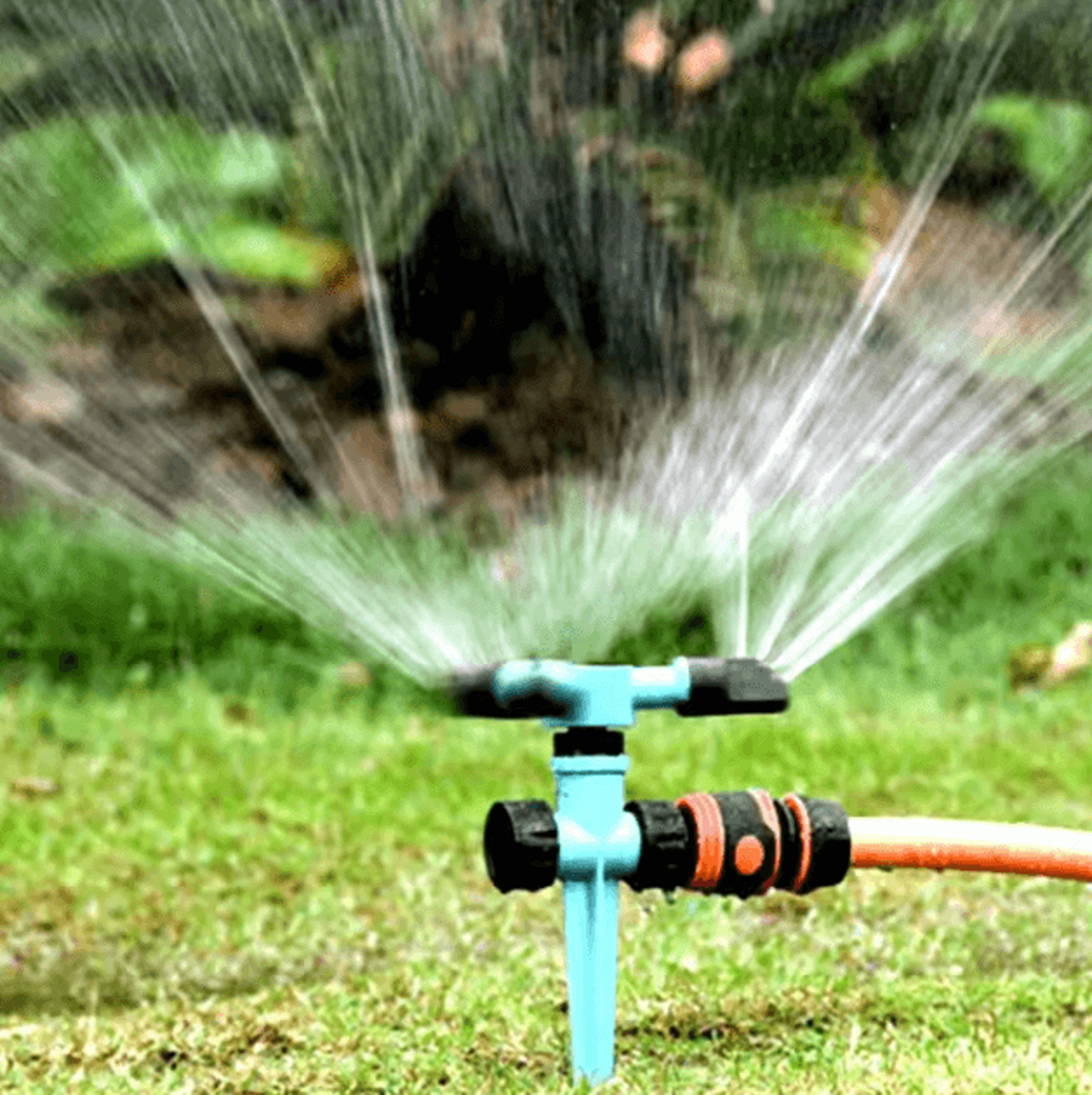 hydrospin 360° automatic rotating lawn sprinkler for garden & yard irrigation