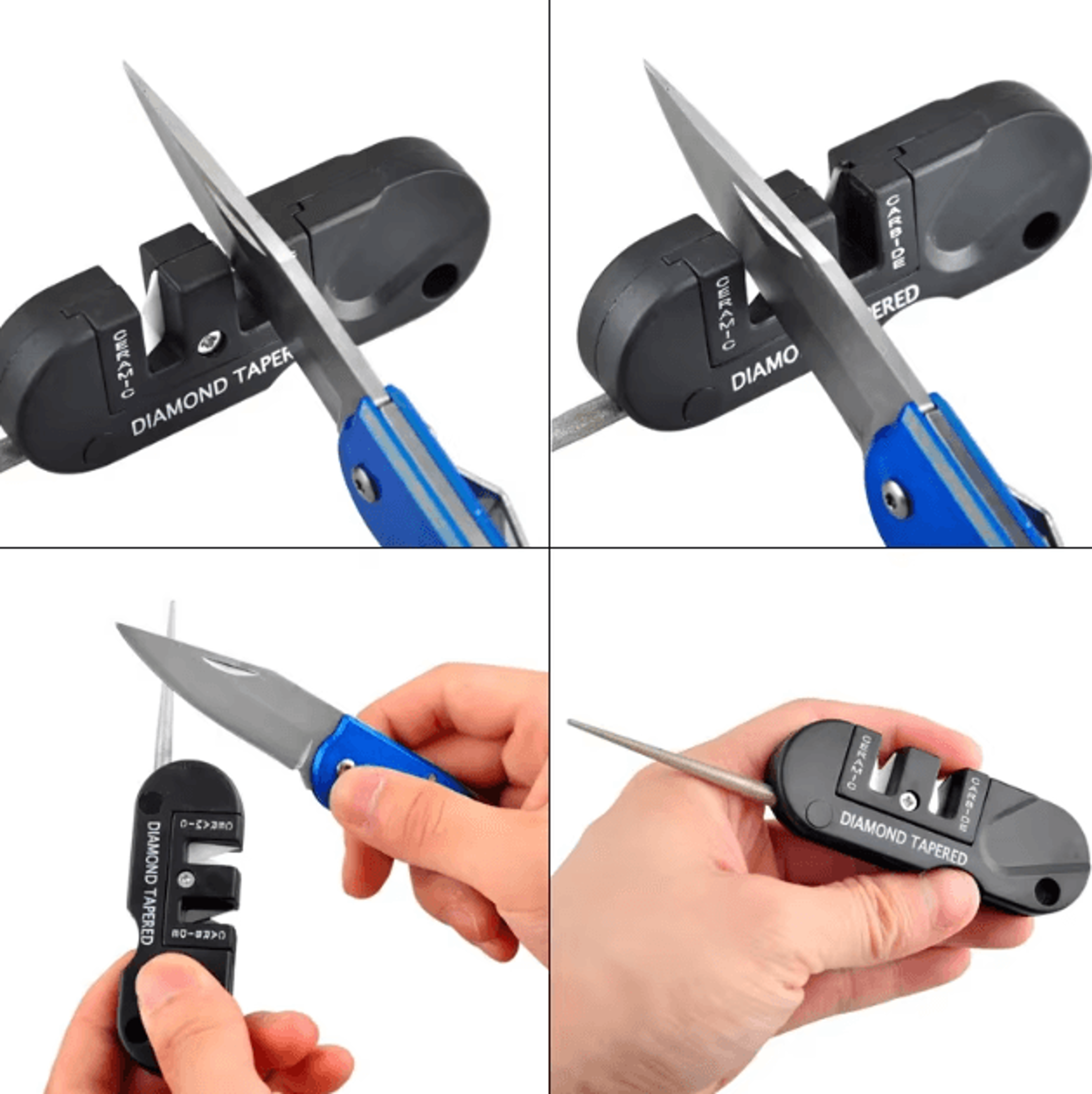 EdgePro 4in1 Portable Knife Sharpener With Tungsten Ceramic  Diamond Tool 3