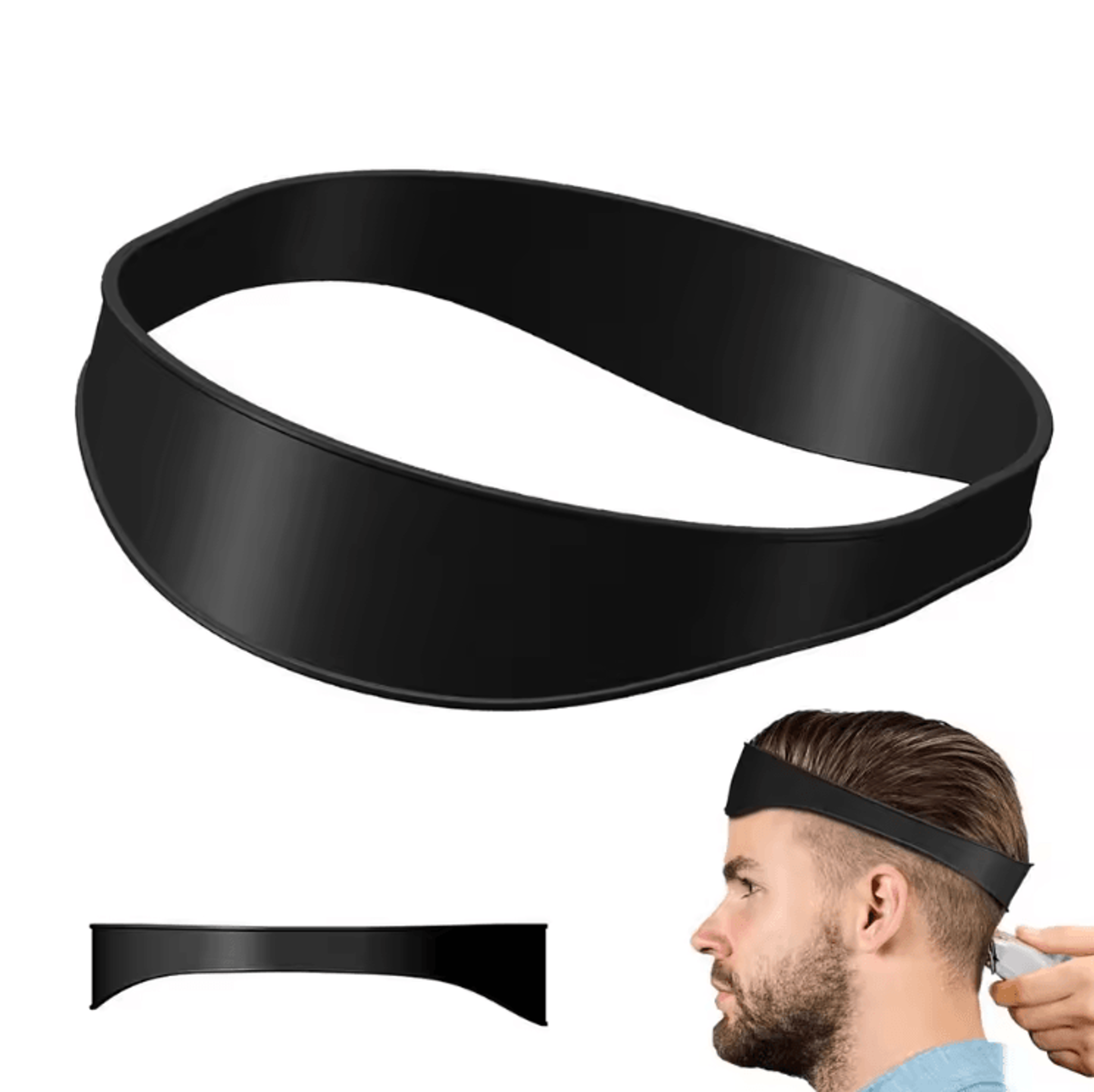 EdgeMaster Silicone Neckline Shaving Template  Hair Cutting Guide 3