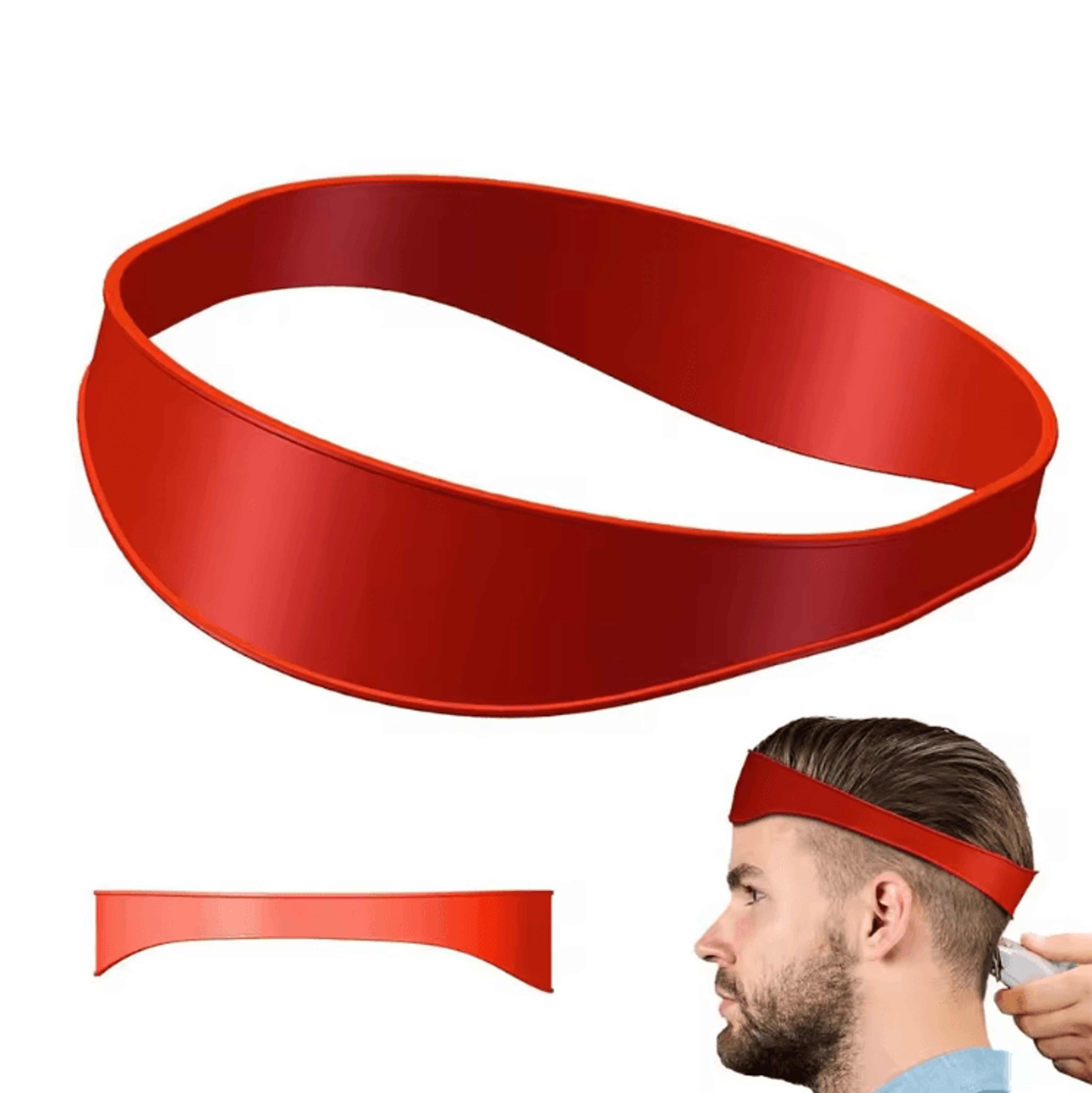 EdgeMaster Silicone Neckline Shaving Template  Hair Cutting Guide 4