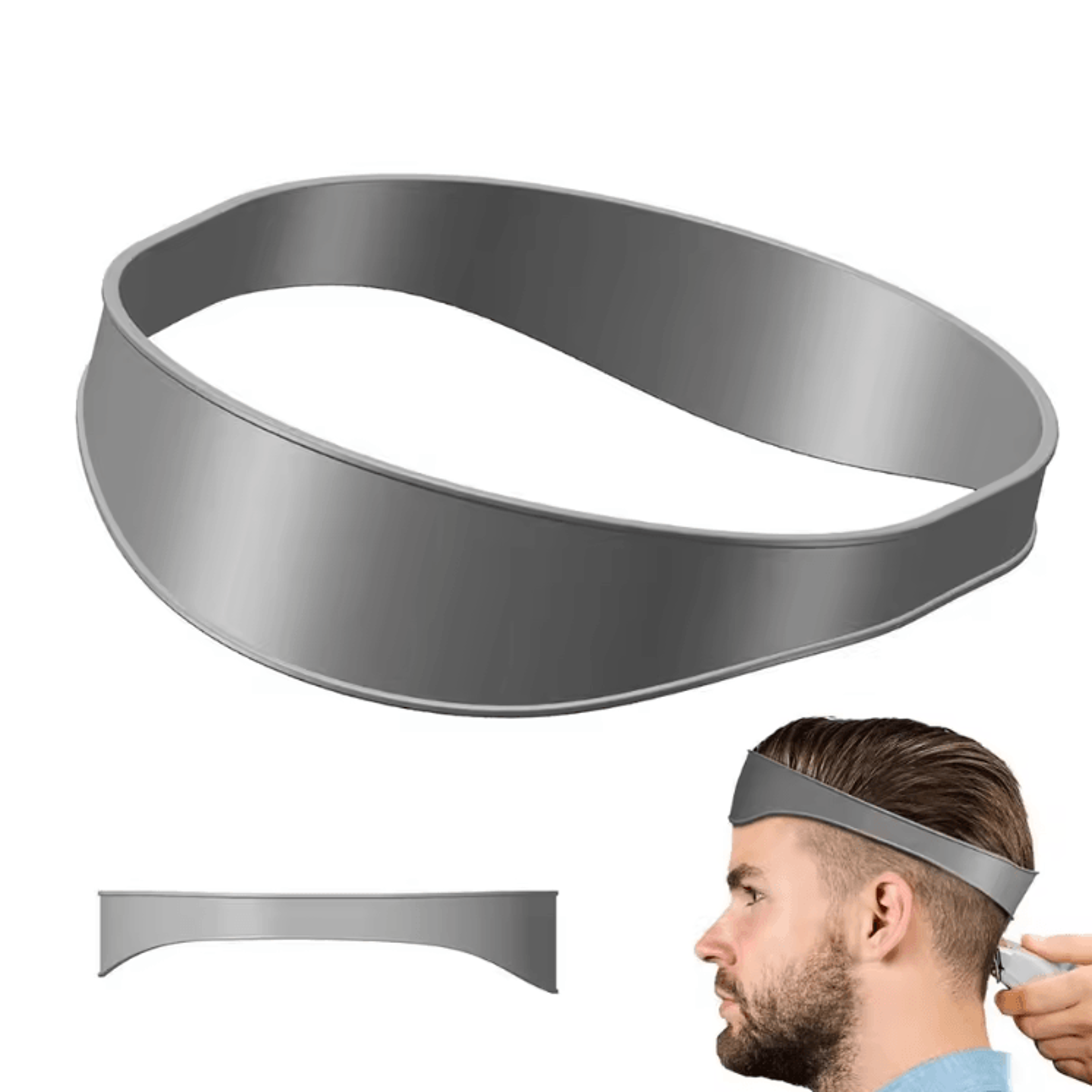 EdgeMaster Silicone Neckline Shaving Template  Hair Cutting Guide 5