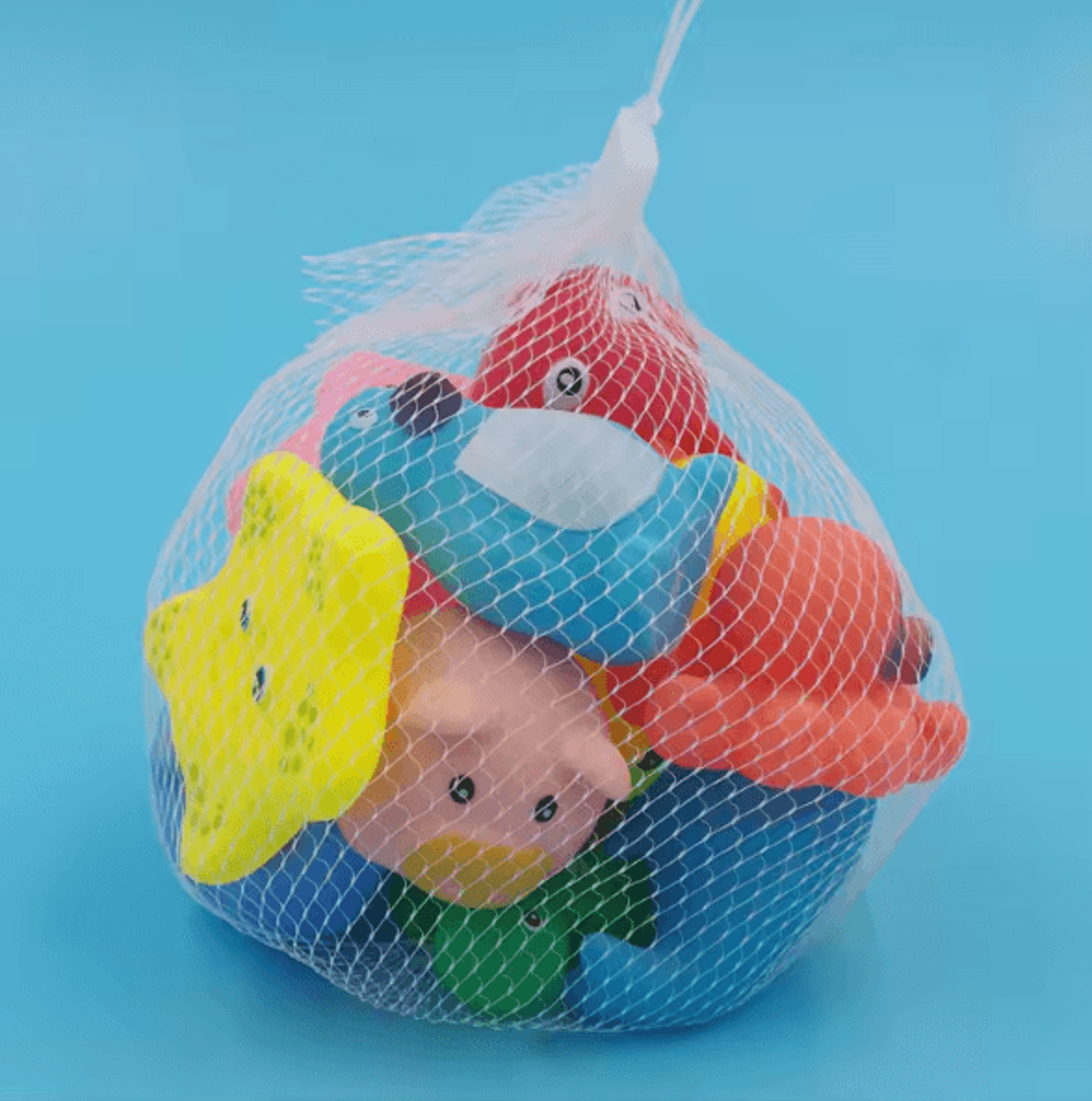 cute animal floating squeeze bath toy set for fun & playful bath time