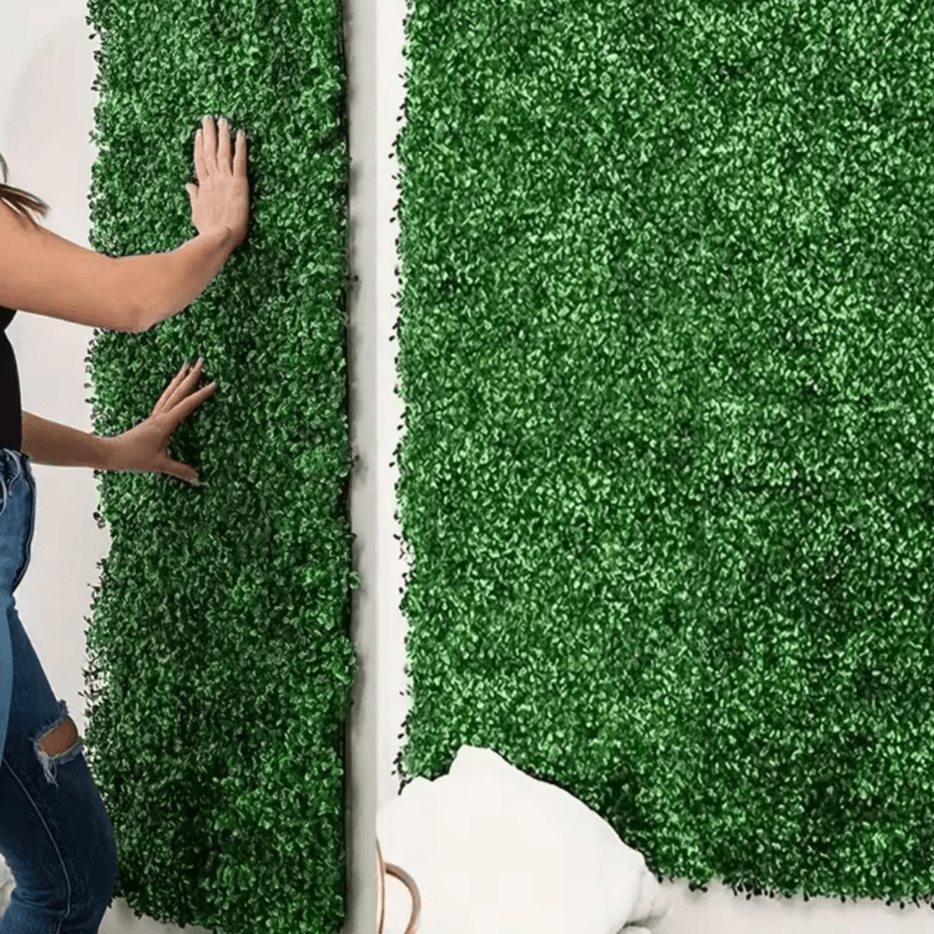 10PCS Artificial Boxwood Wall Panels  Lush Greenery Backdrop Wall For Home  Events 2