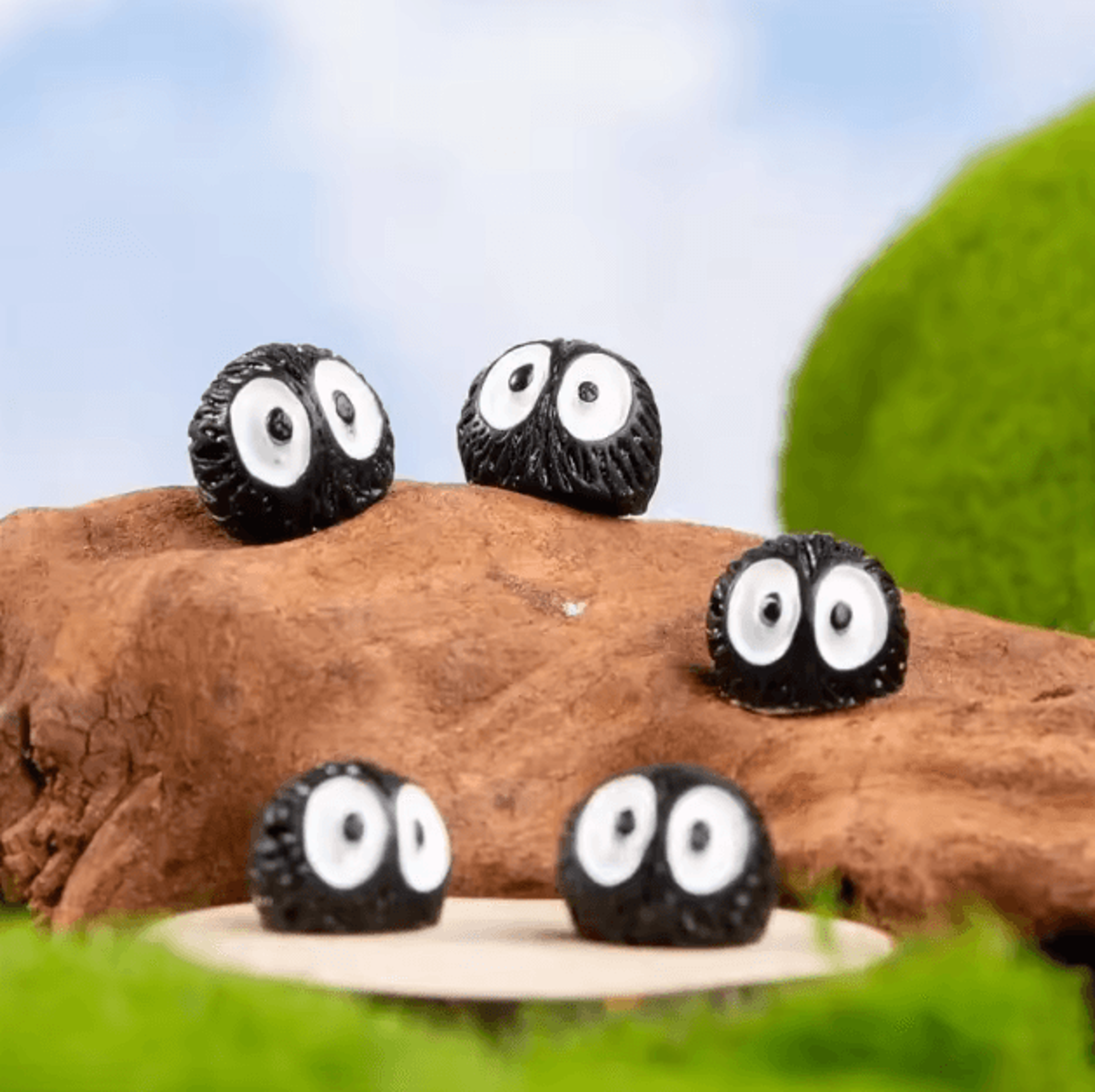 mini dust ball elf figurines set – cute resin fairy garden micro decor (10pcs)